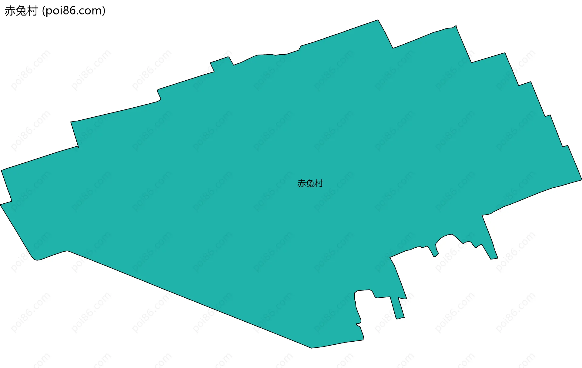 赤兔村边界地图