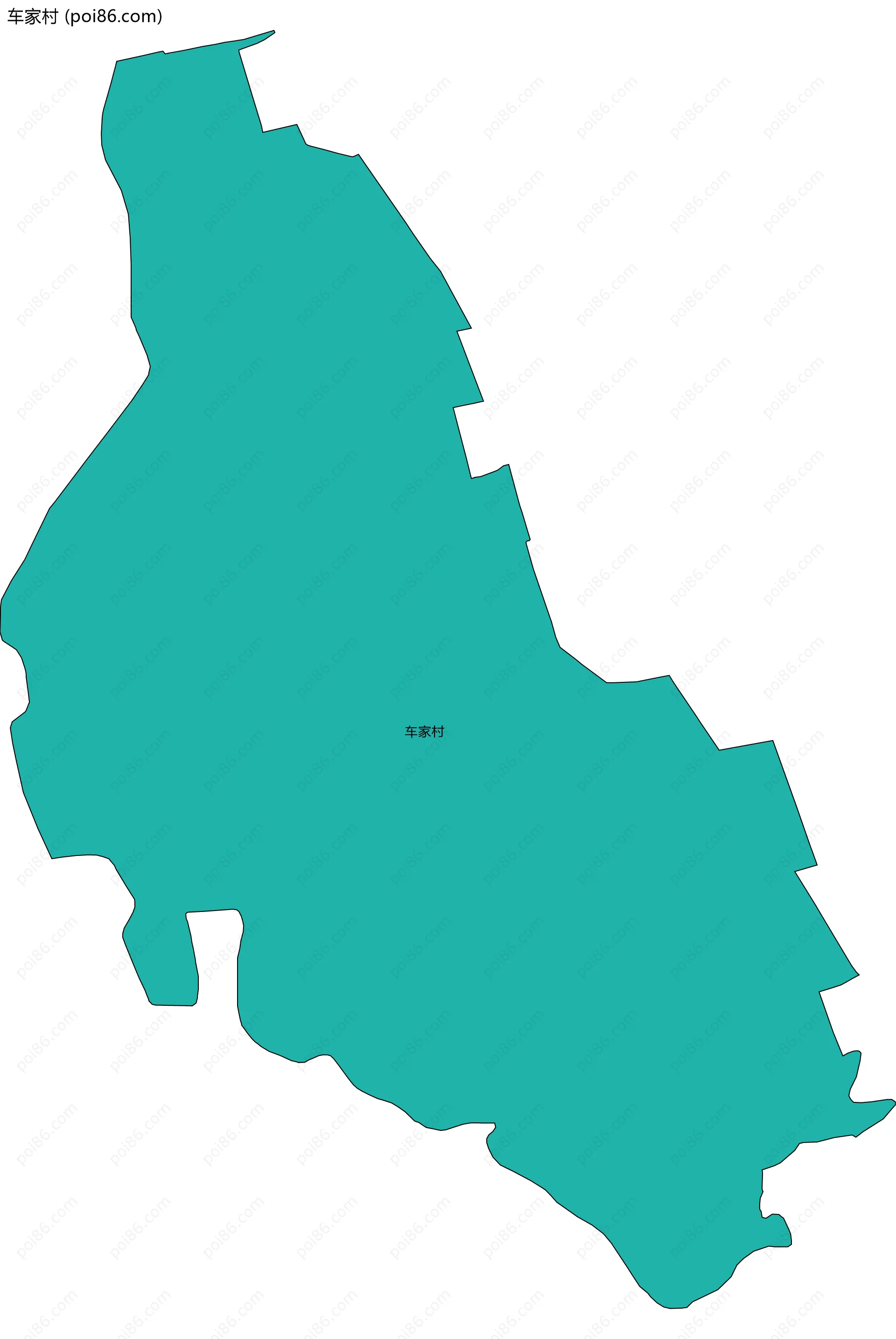 车家村边界地图