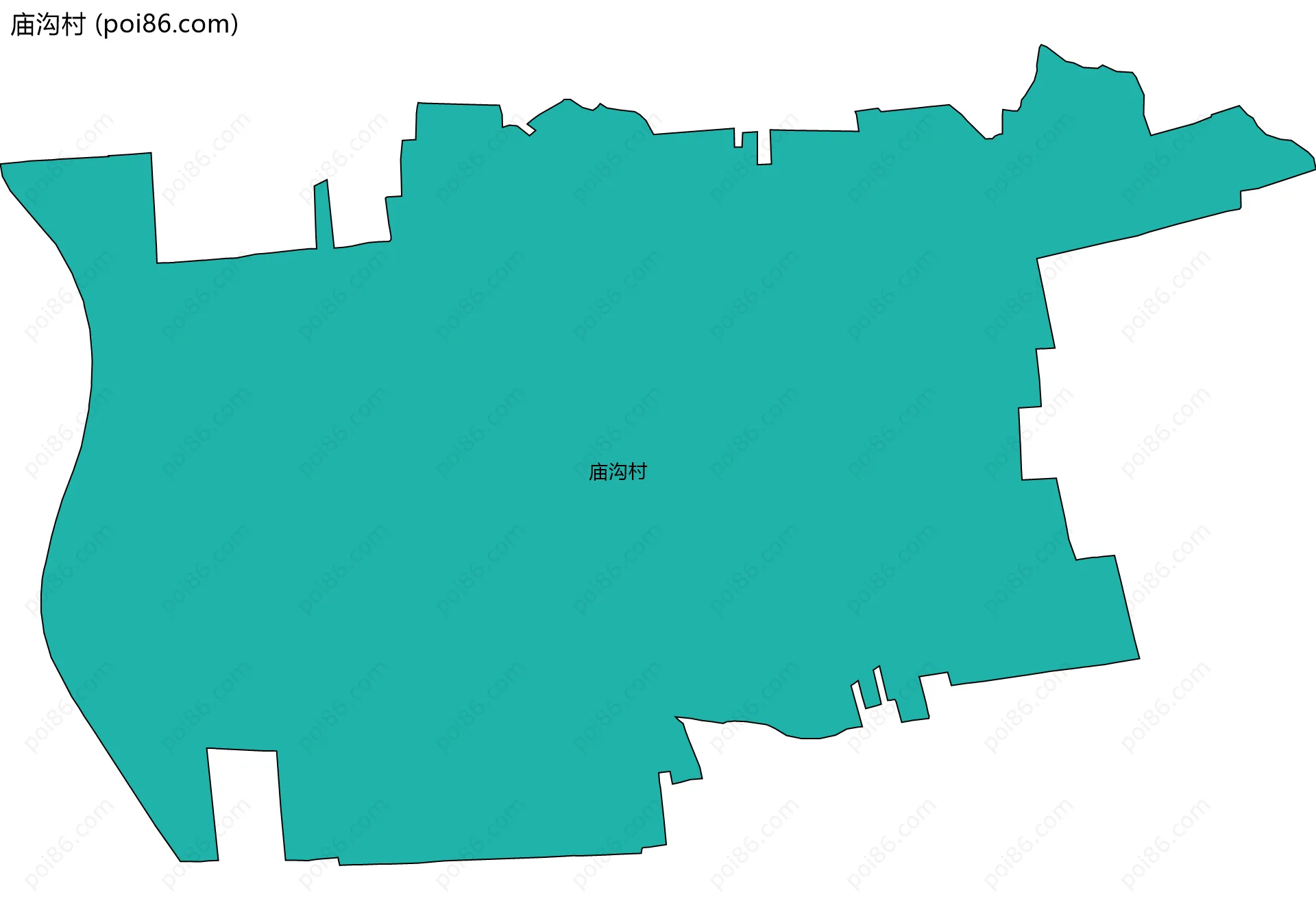庙沟村边界地图