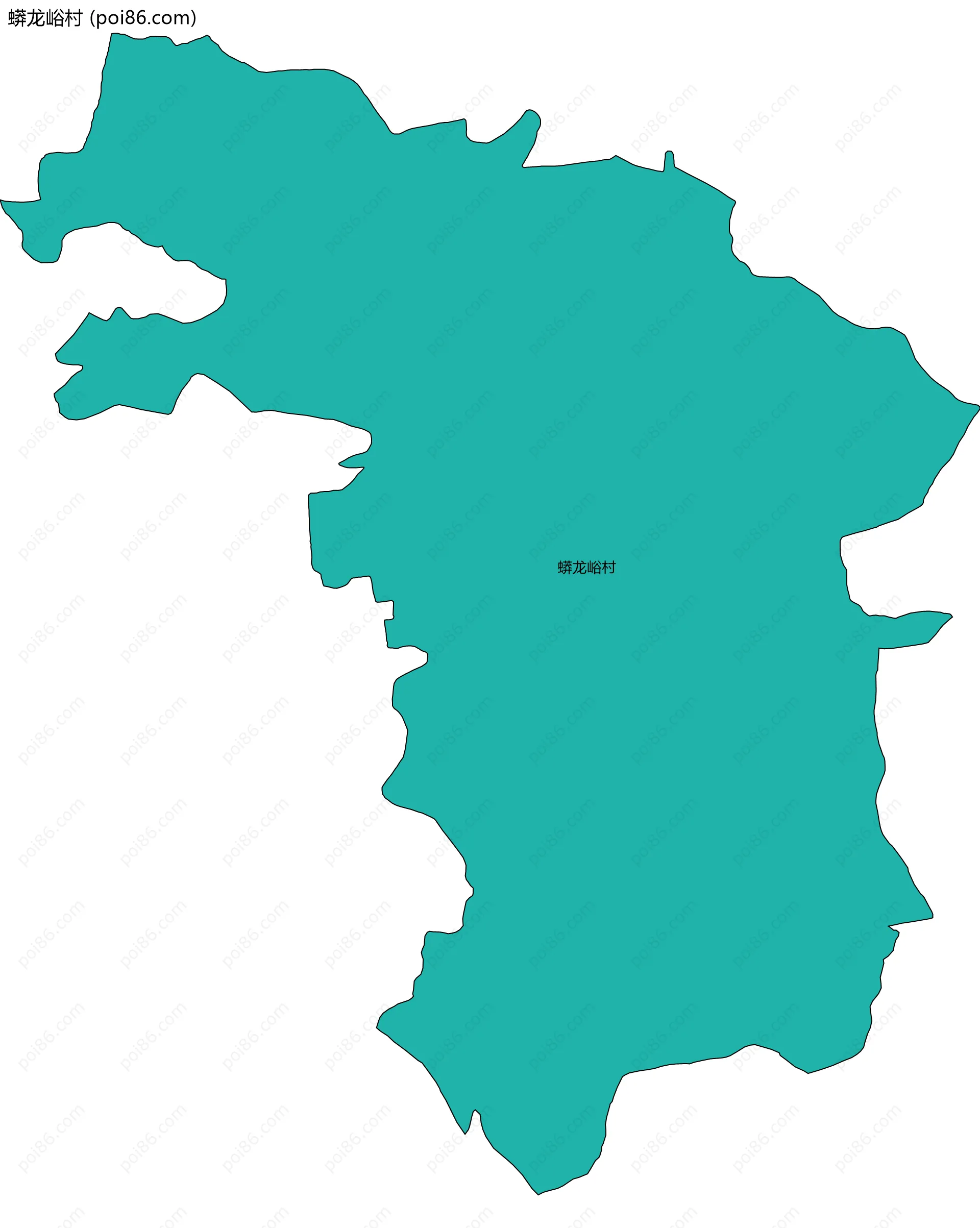 蟒龙峪村边界地图