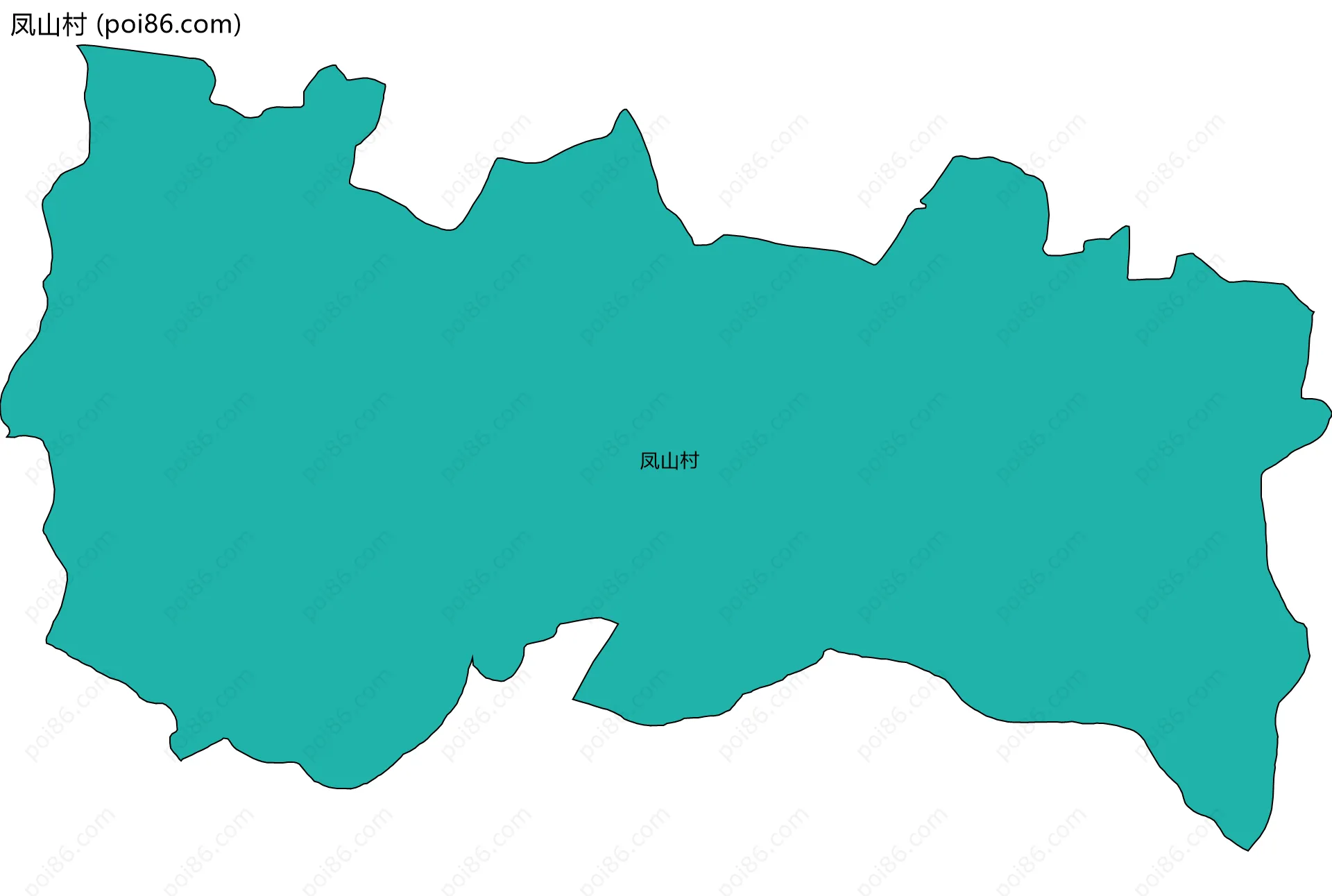 凤山村边界地图