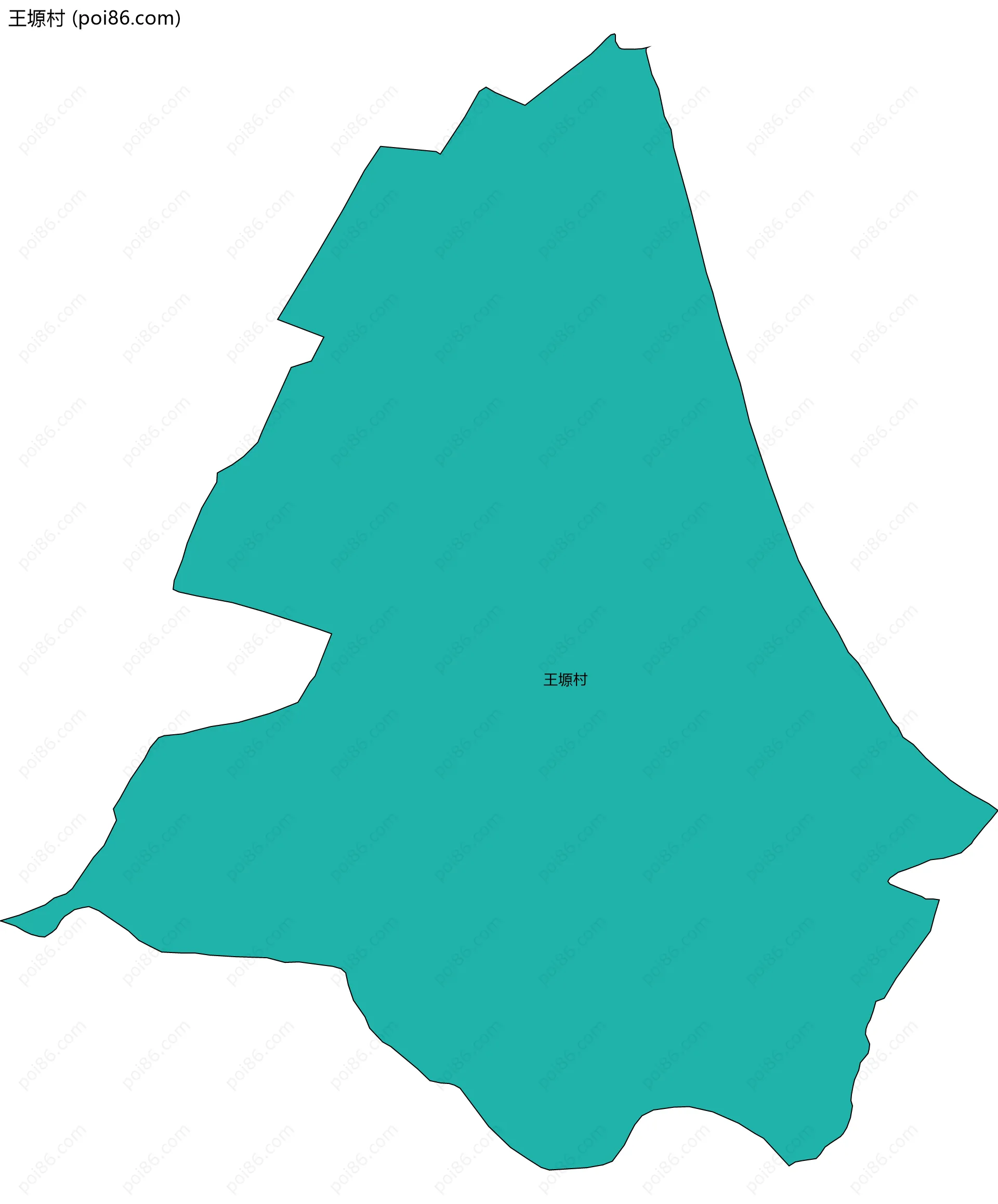 王塬村边界地图