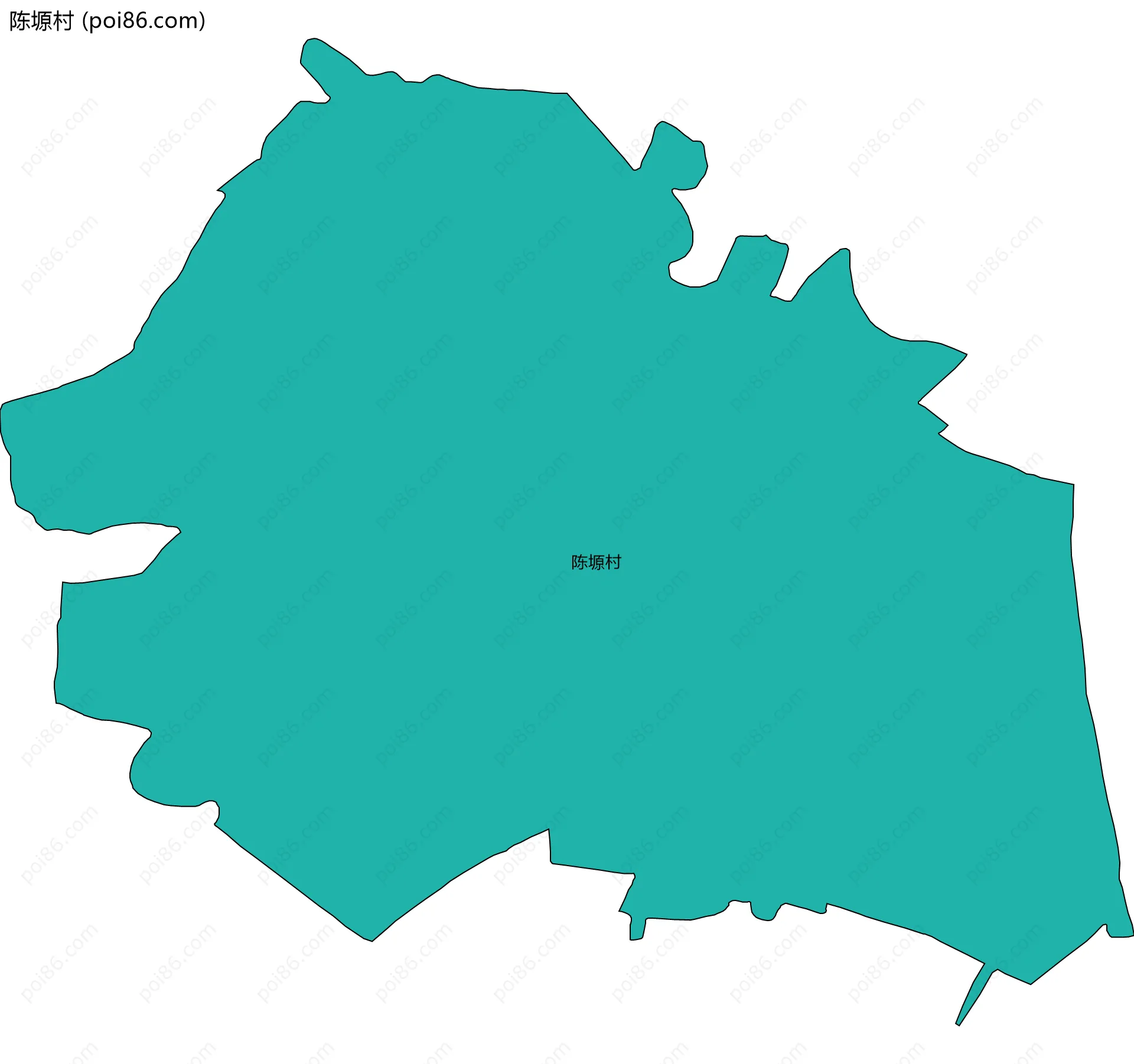 陈塬村边界地图