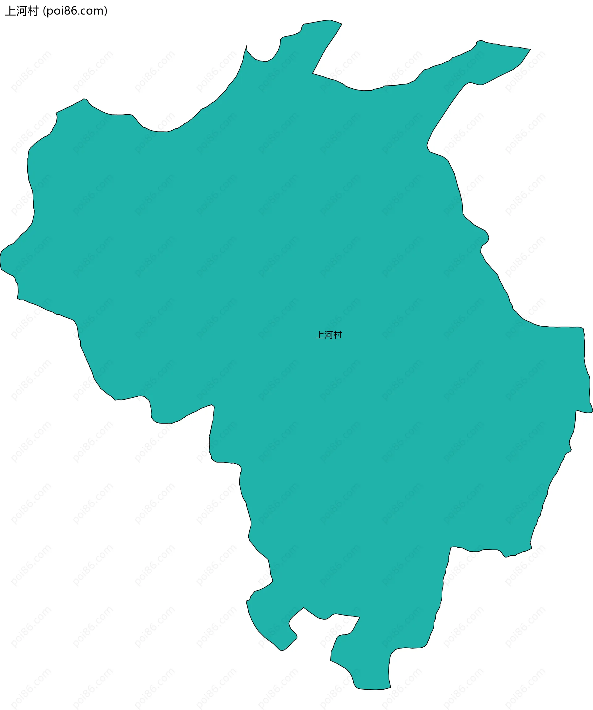 上河村边界地图