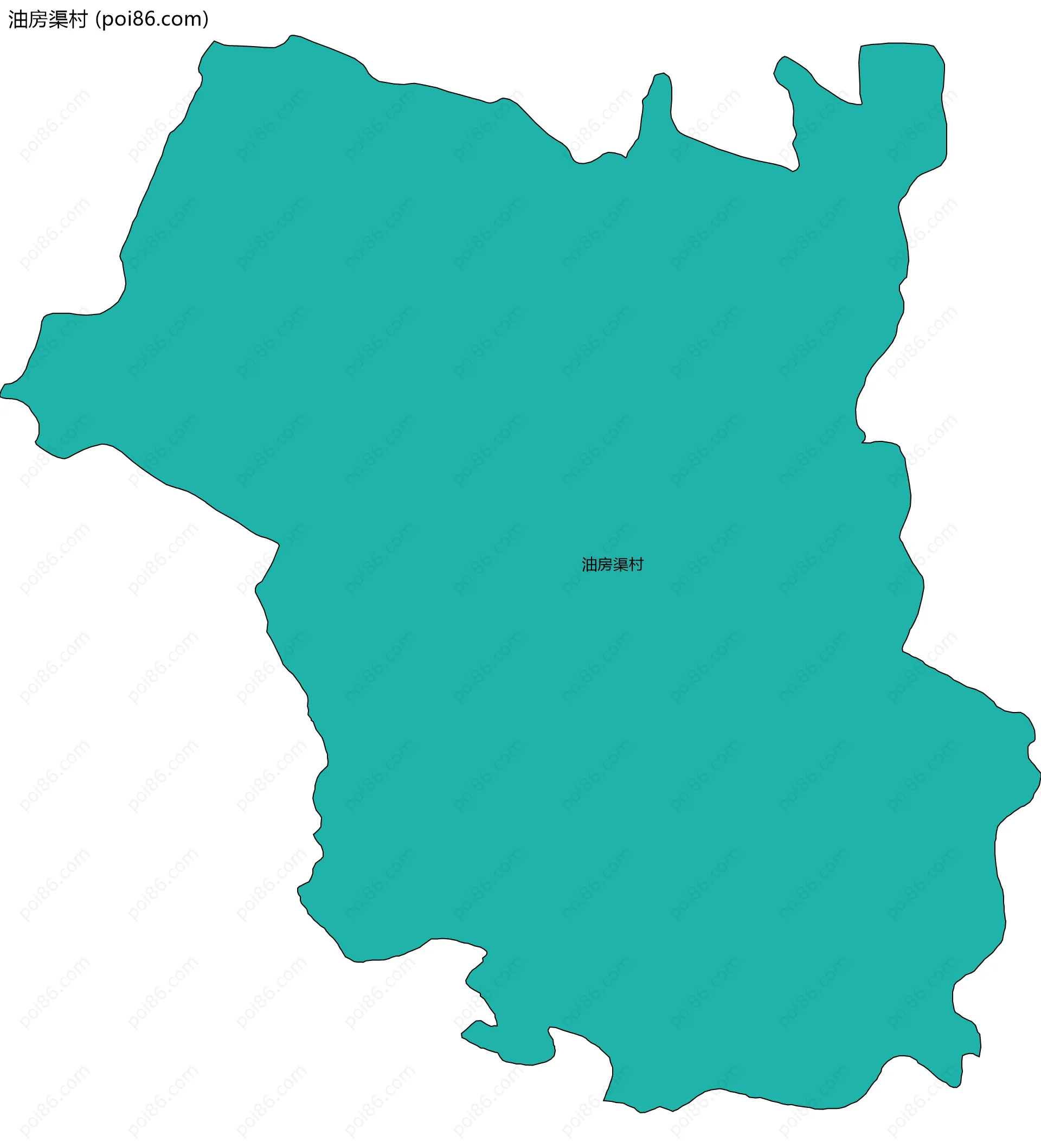 油房渠村边界地图