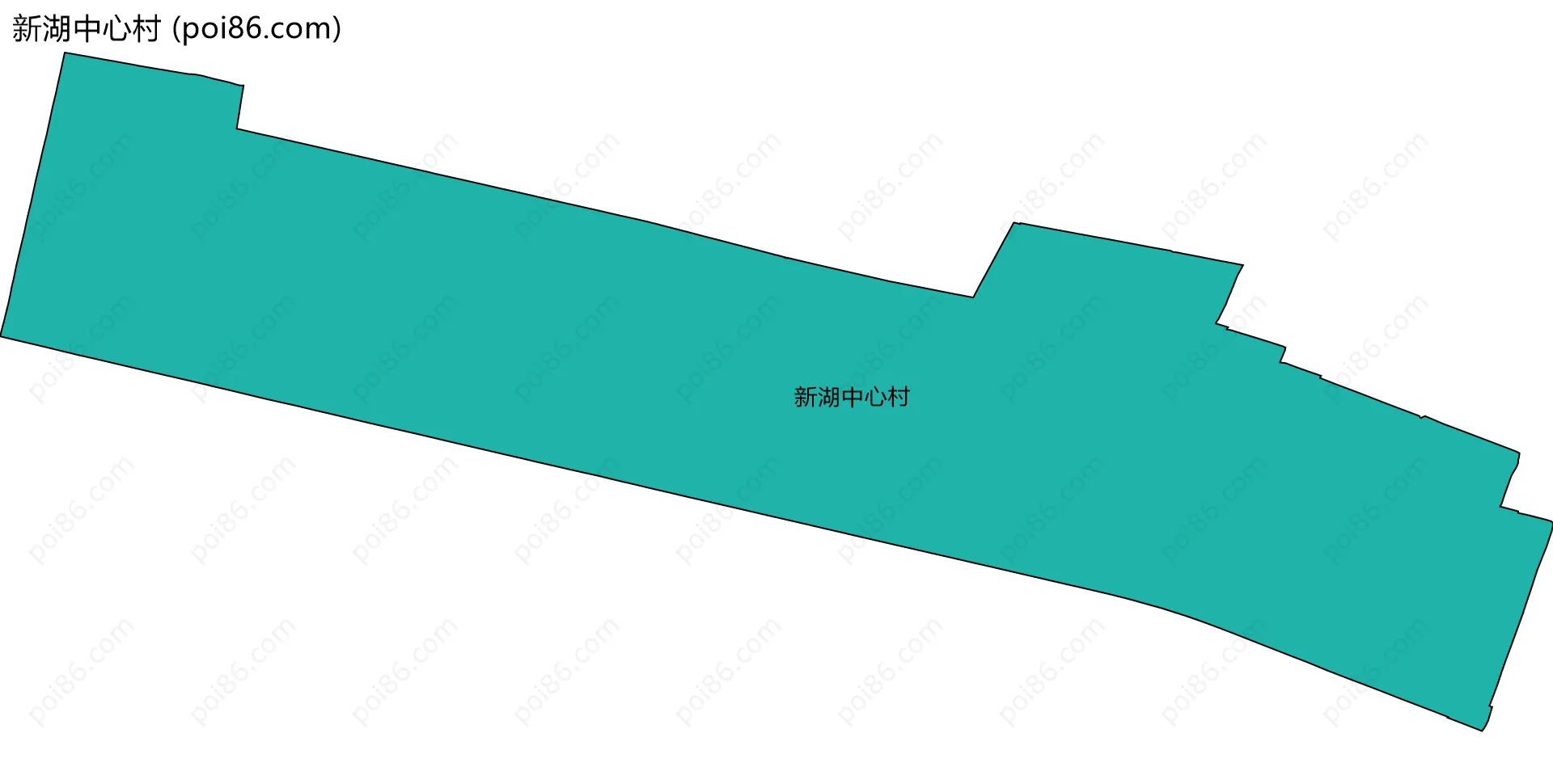 新湖中心村边界地图