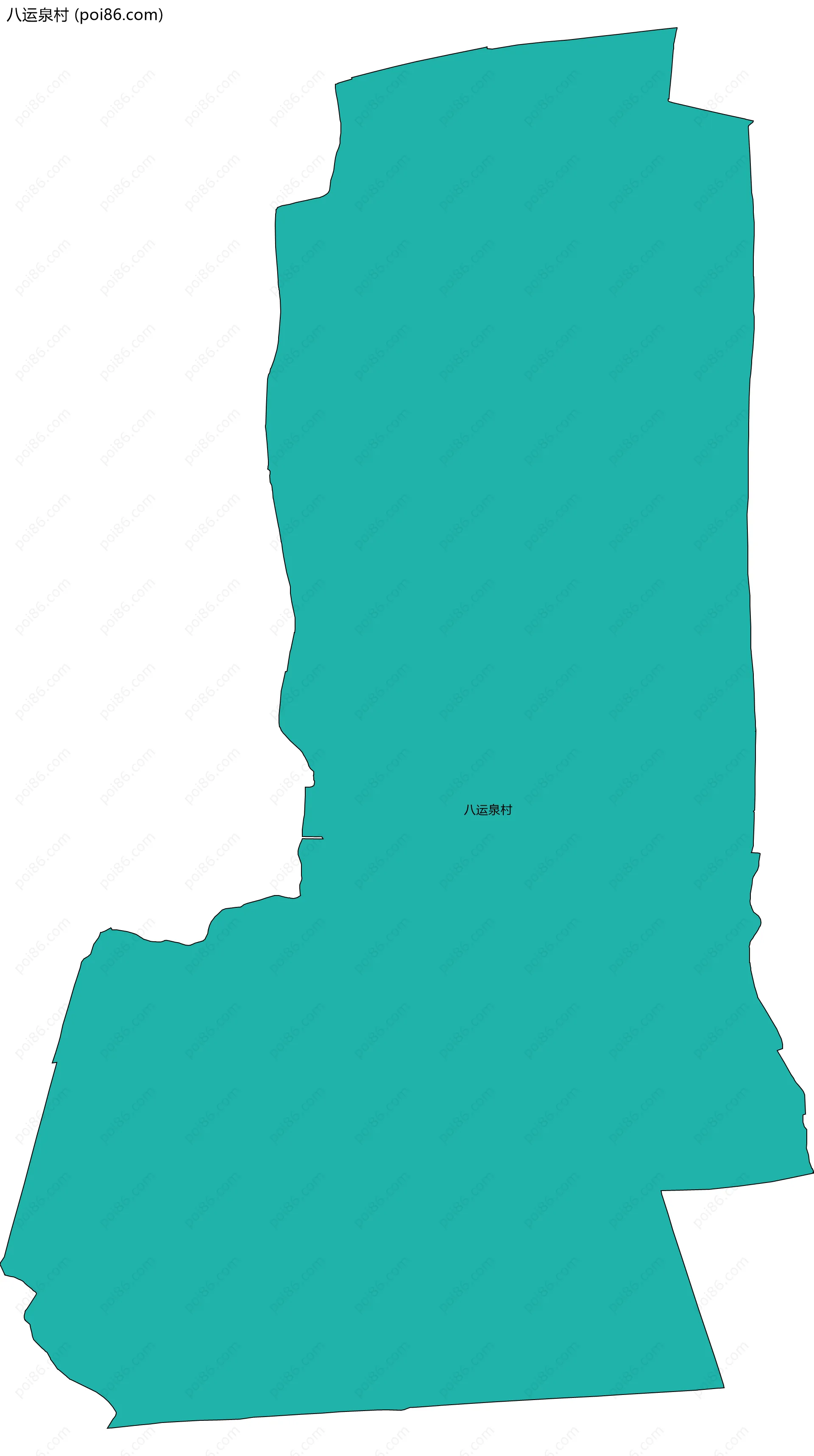 八运泉村边界地图