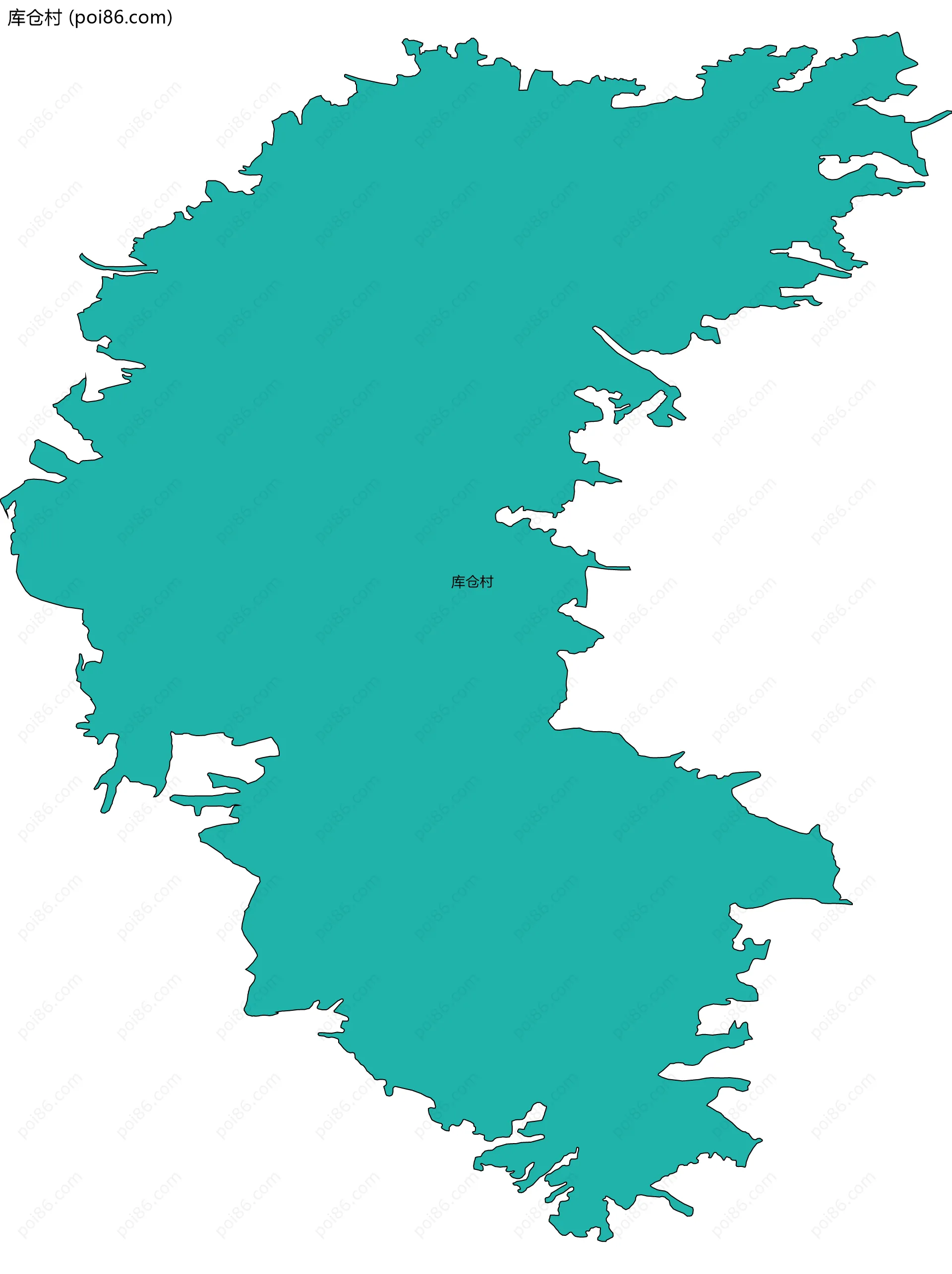 库仓村边界地图