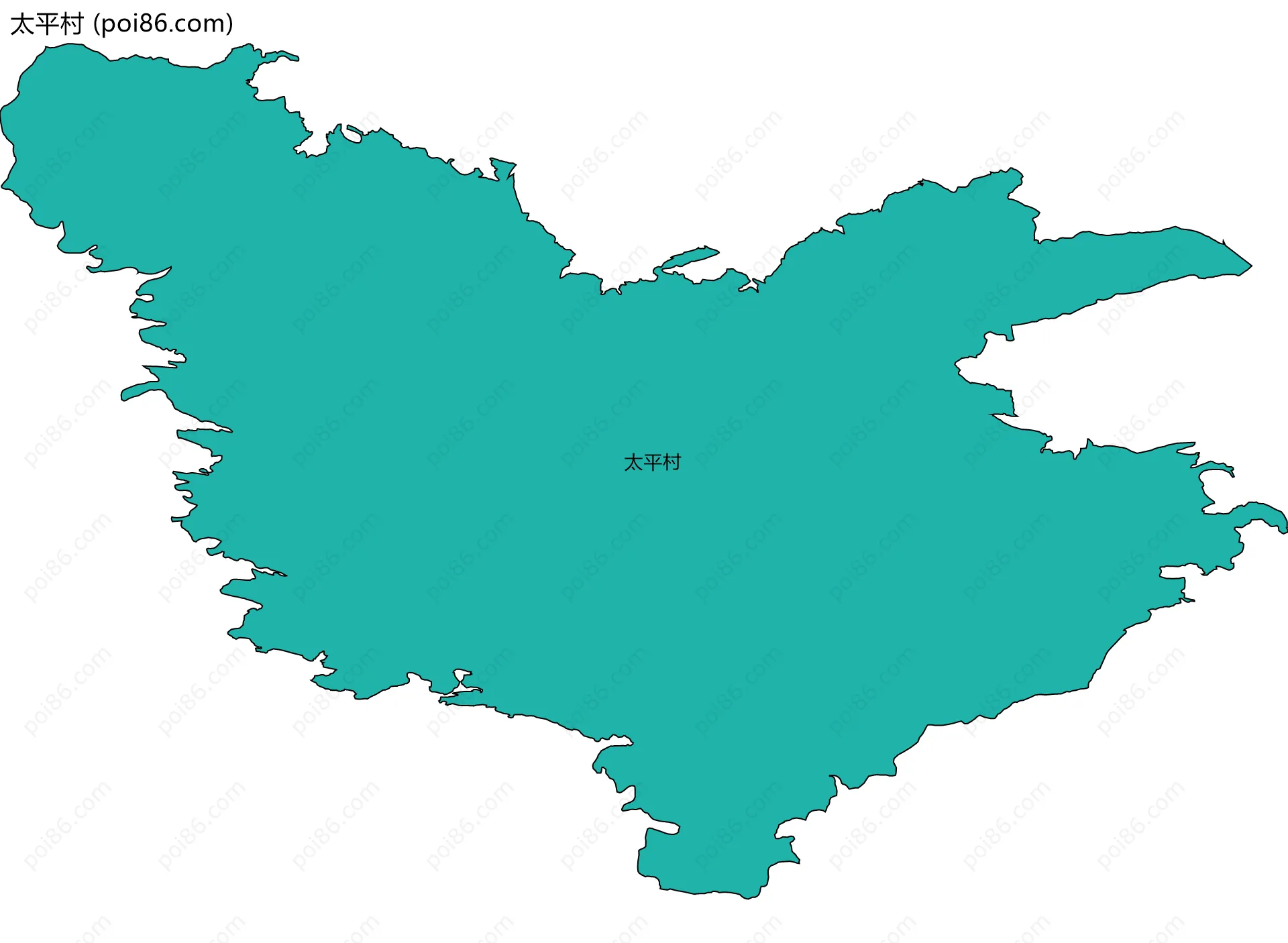 太平村边界地图