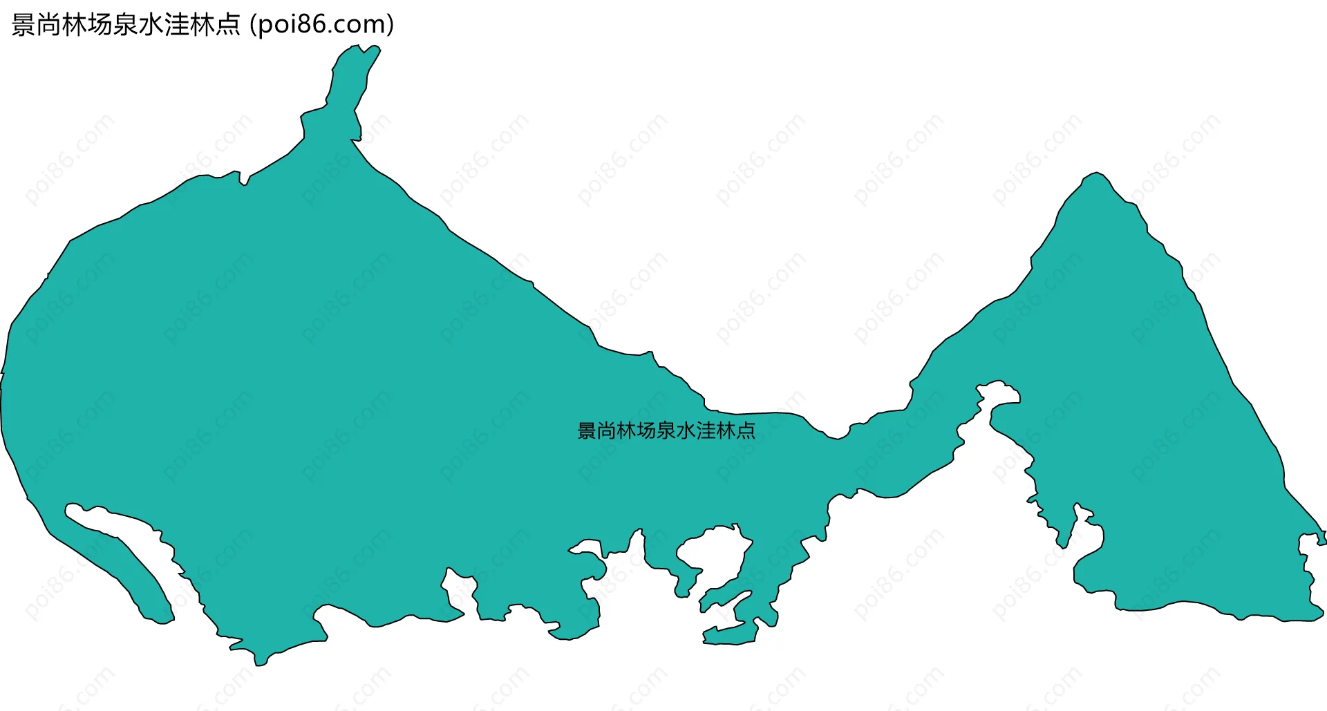 景尚林场泉水洼林点边界地图
