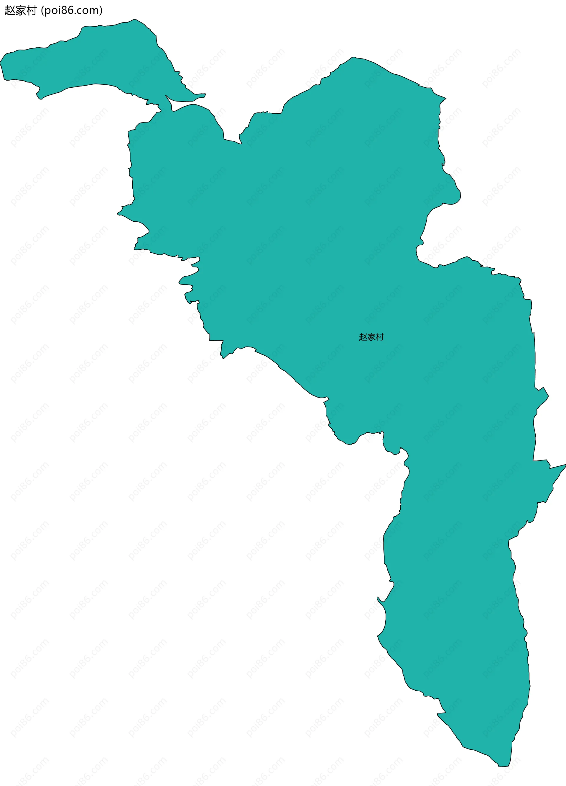 赵家村边界地图