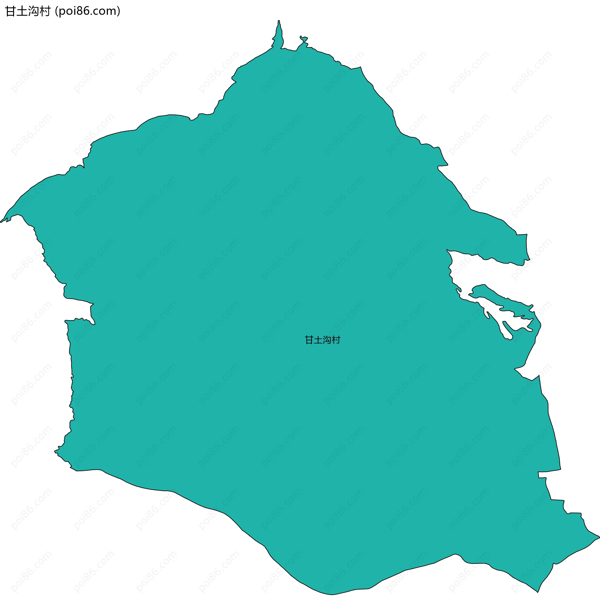 甘土沟村边界地图