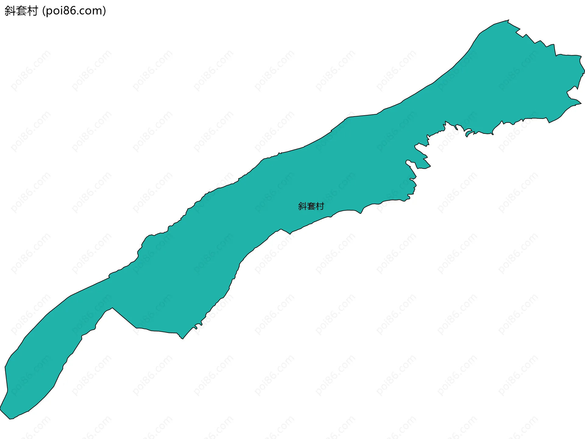 斜套村边界地图