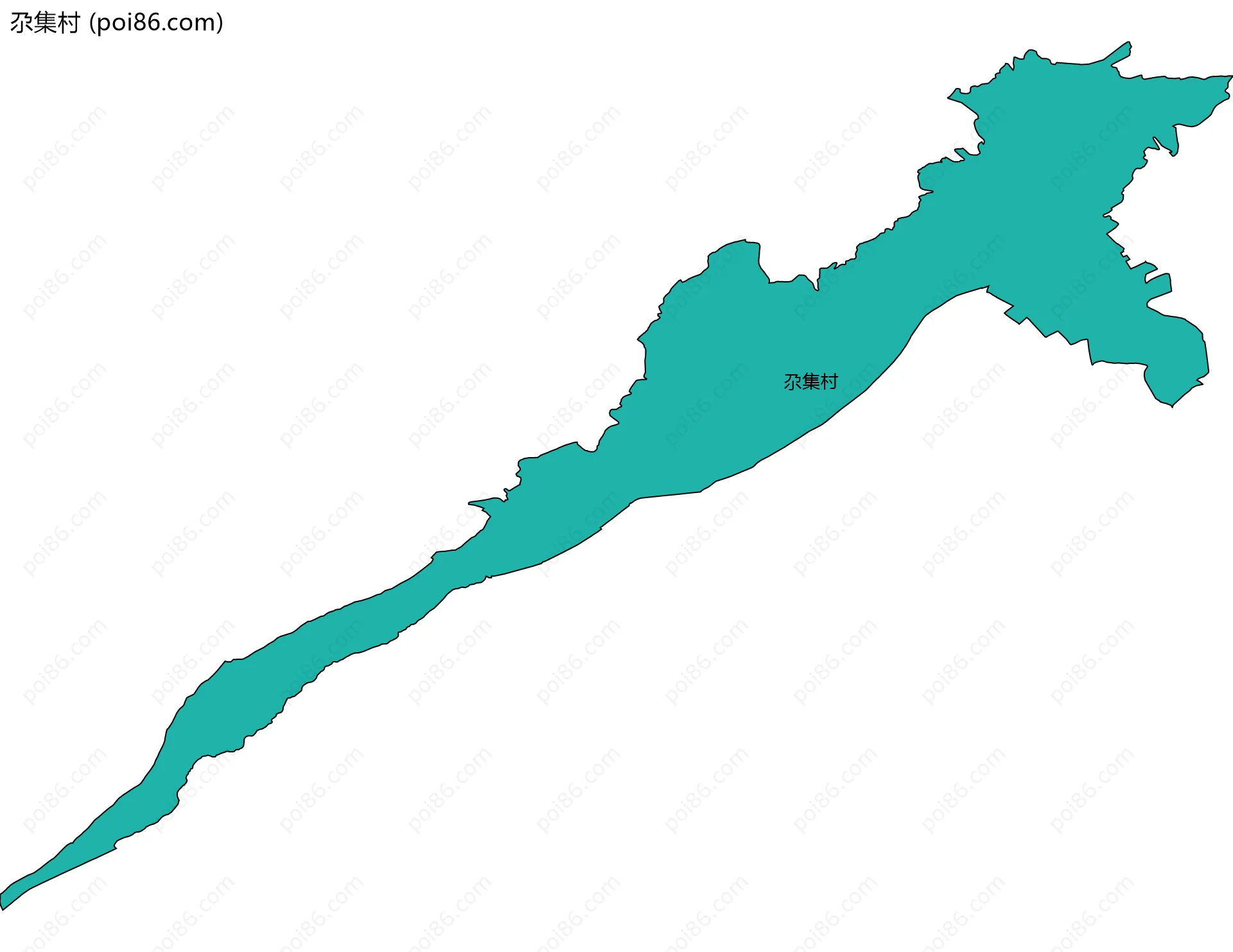 尕集村边界地图