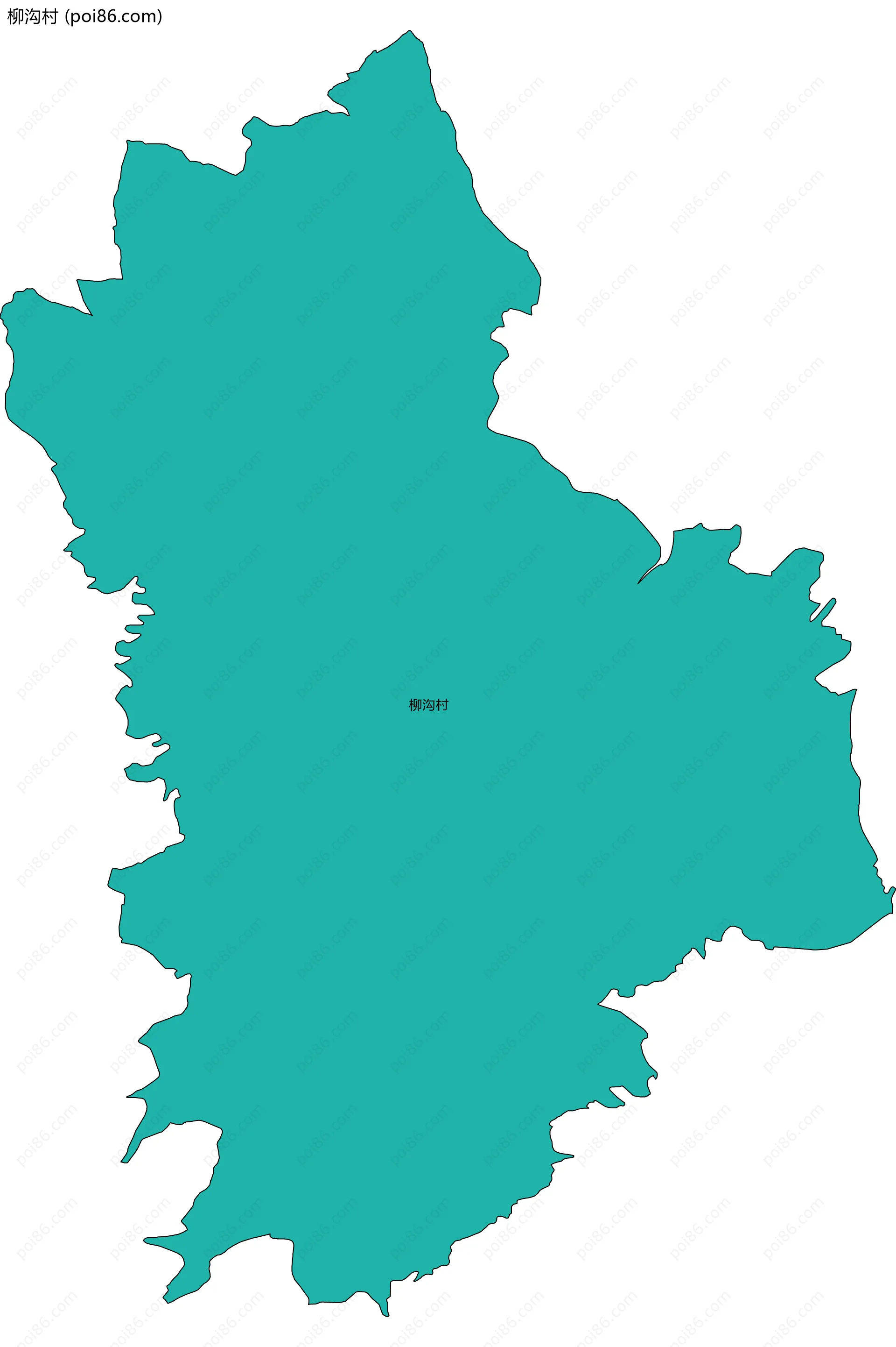 柳沟村边界地图