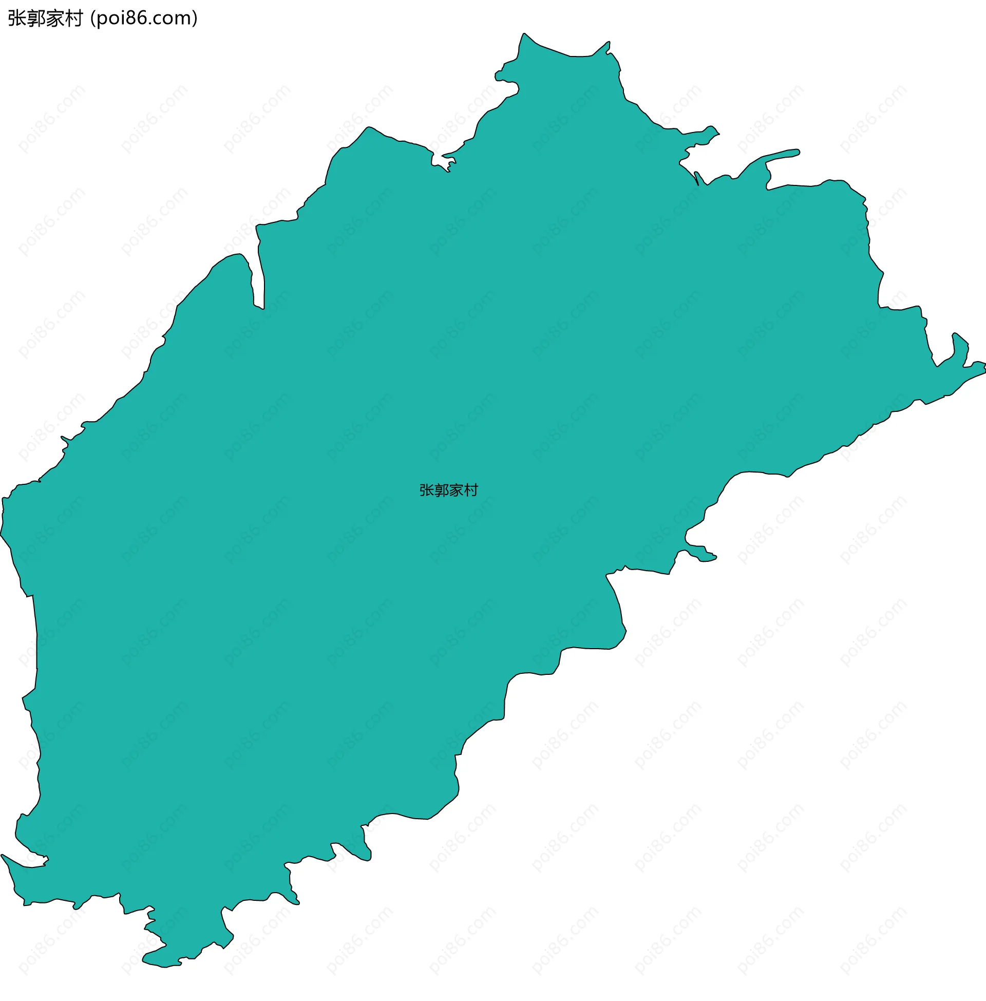 张郭家村边界地图