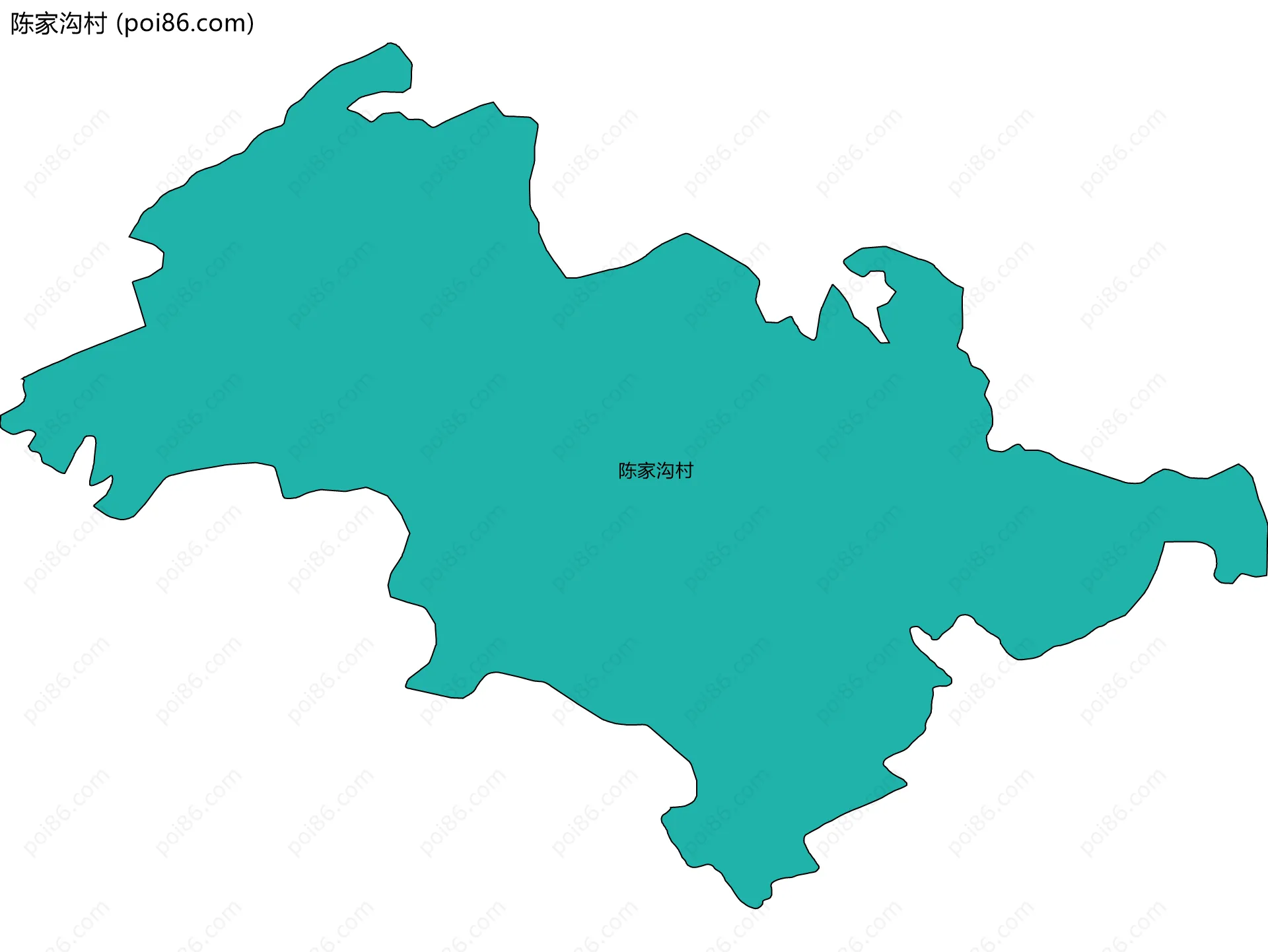 陈家沟村边界地图