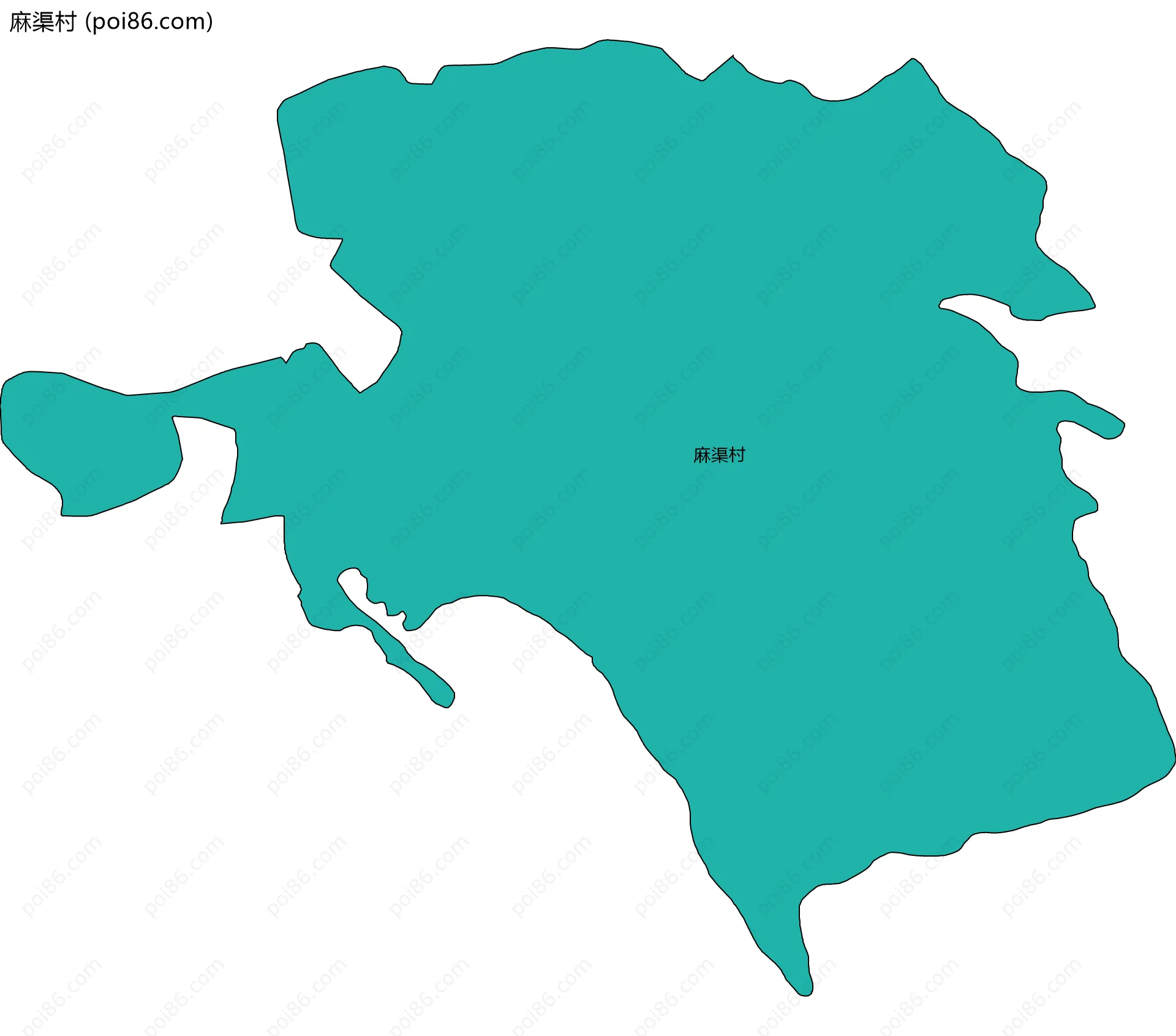 麻渠村边界地图