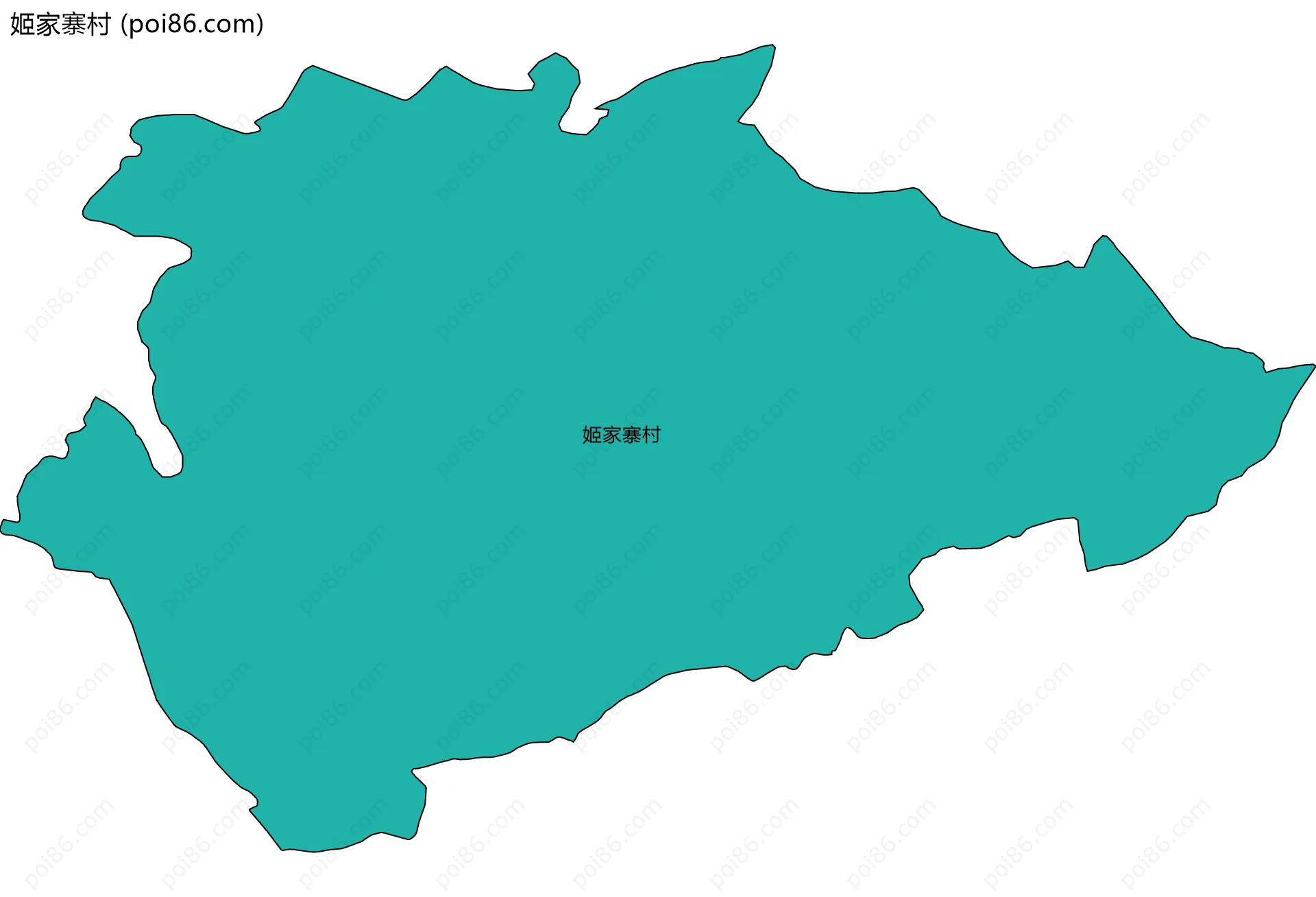 姬家寨村边界地图