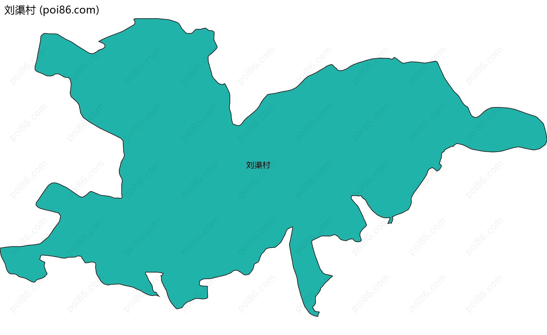 刘渠村边界地图
