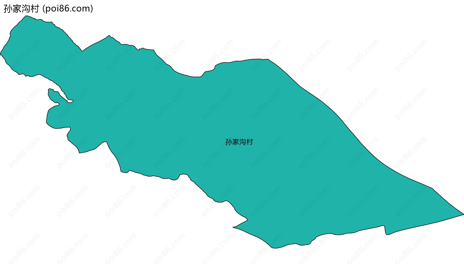 孙家沟村边界地图