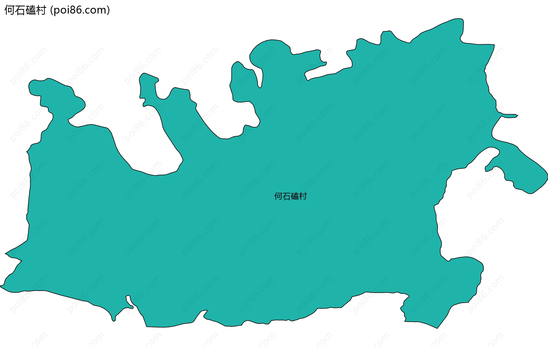 何石磕村边界地图