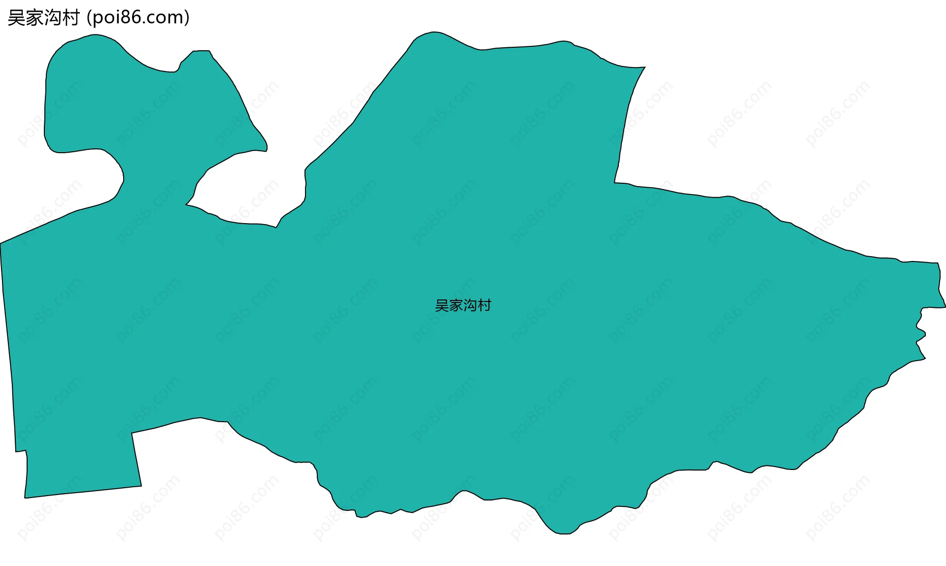 吴家沟村边界地图