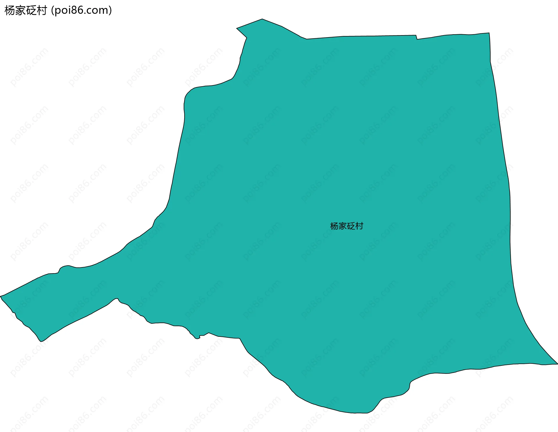 杨家砭村边界地图