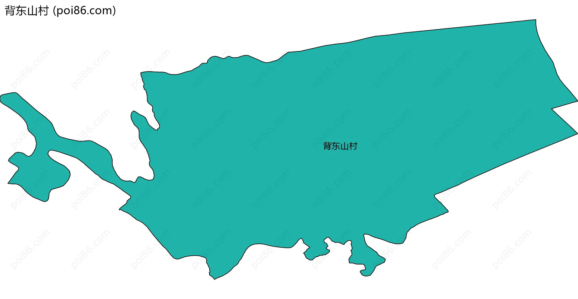 背东山村边界地图