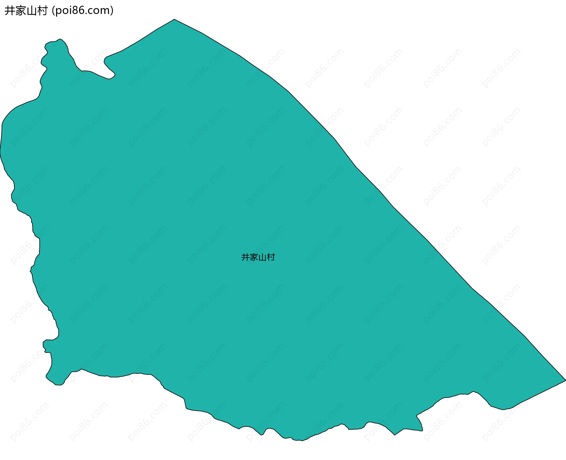 井家山村边界地图