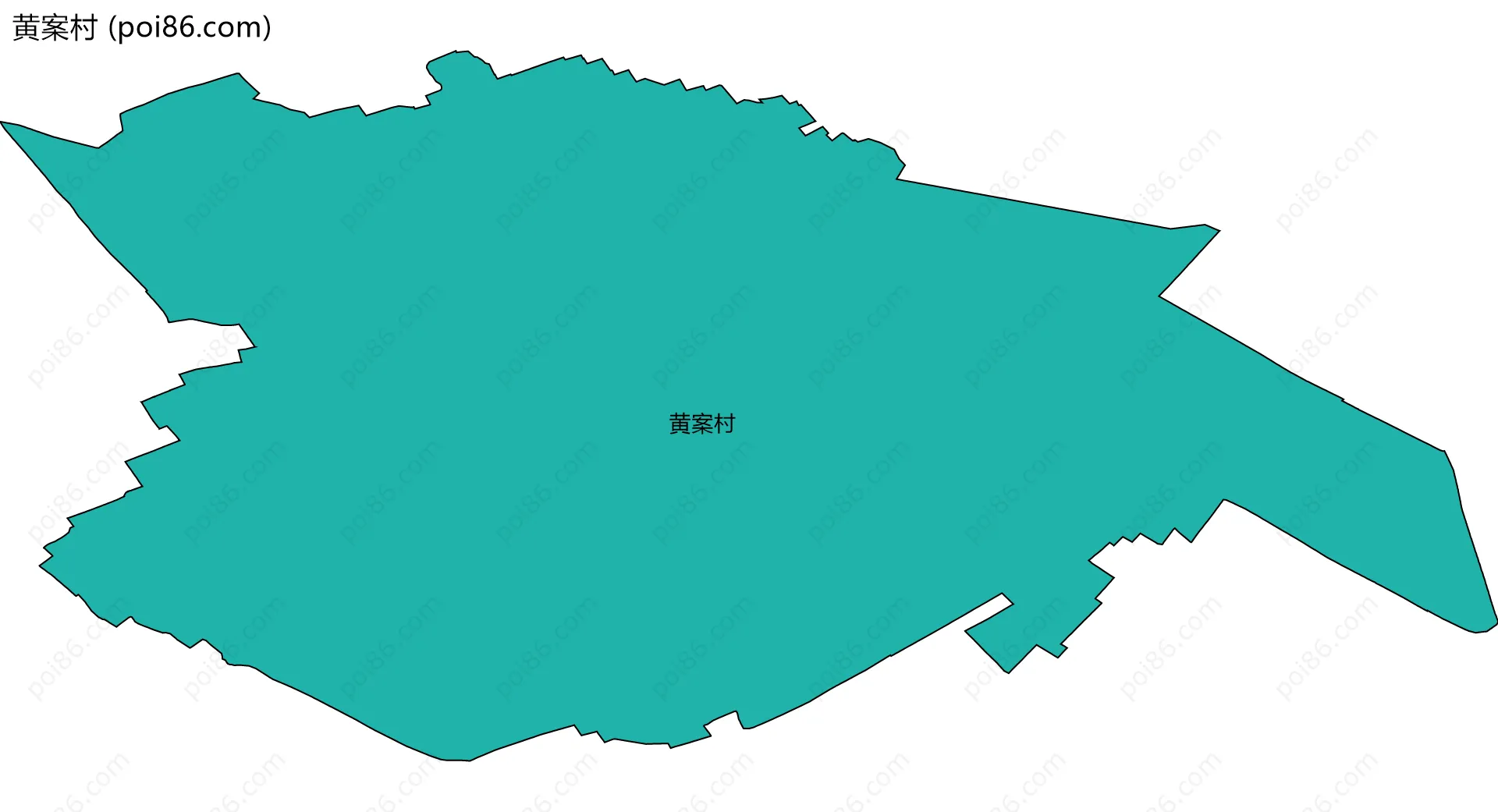 黄案村边界地图