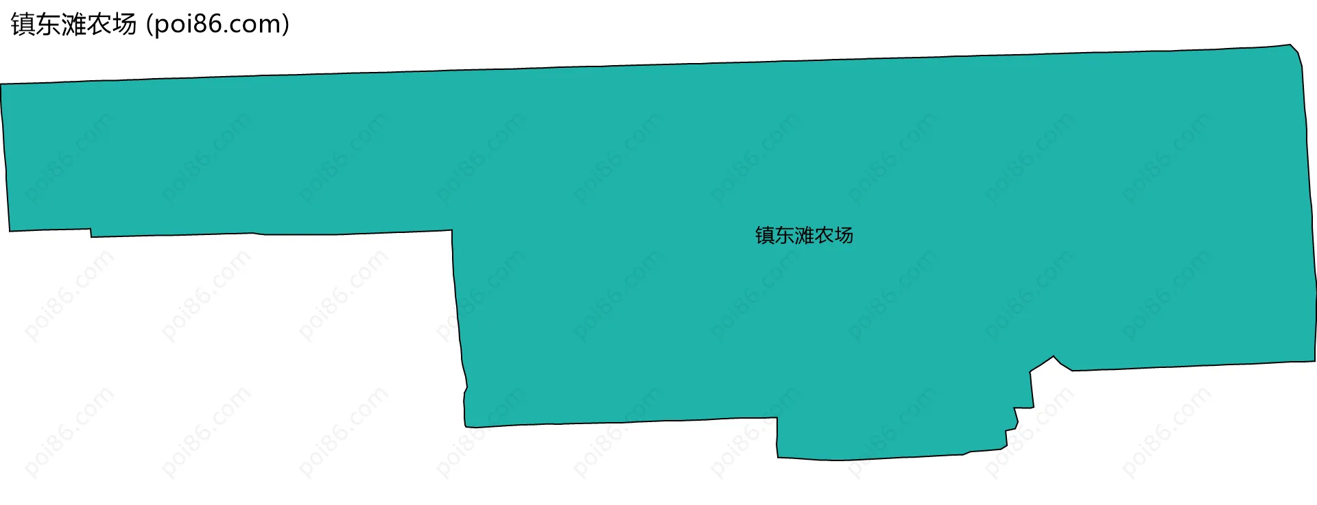 镇东滩农场边界地图