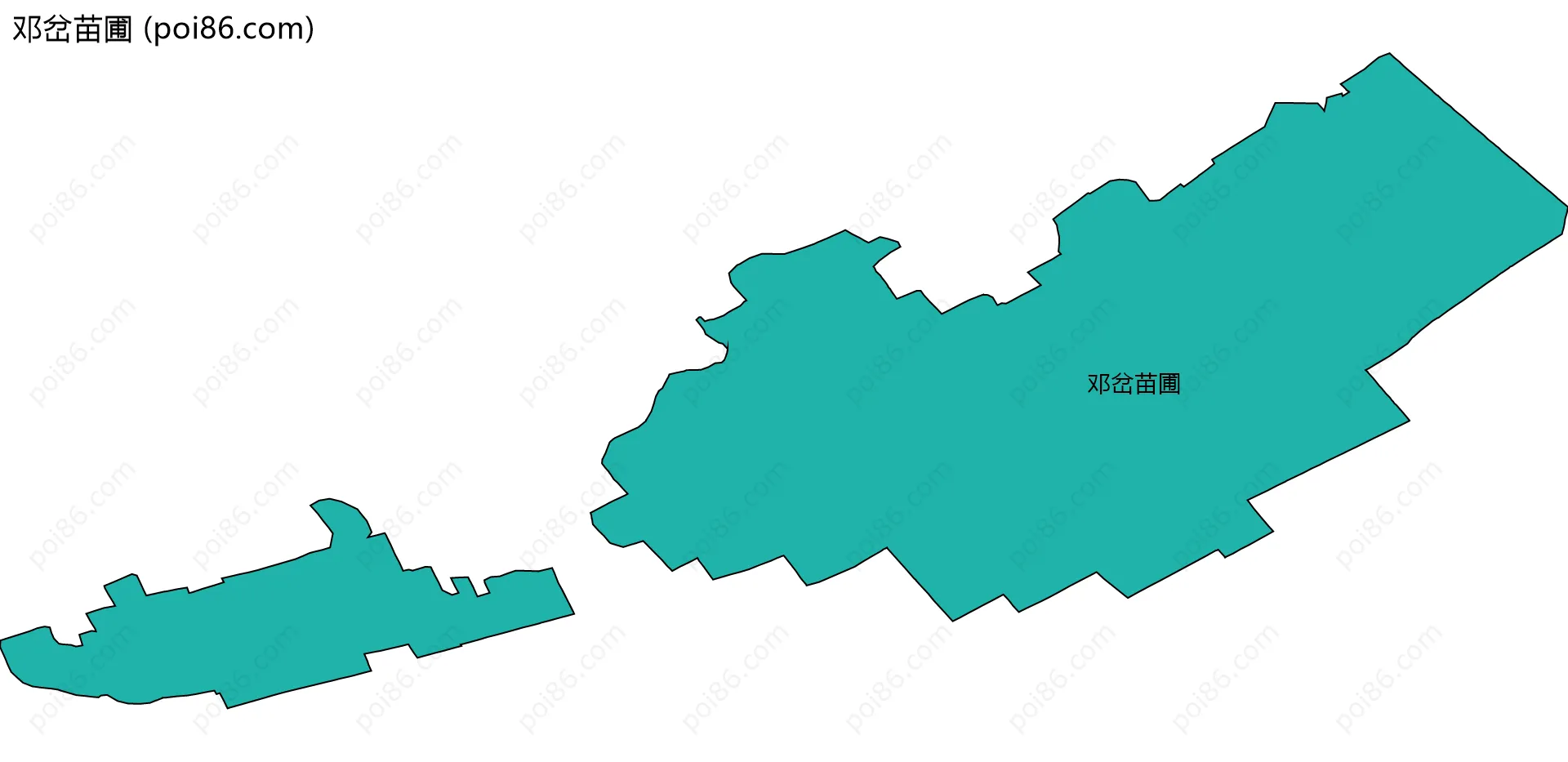 邓岔苗圃边界地图