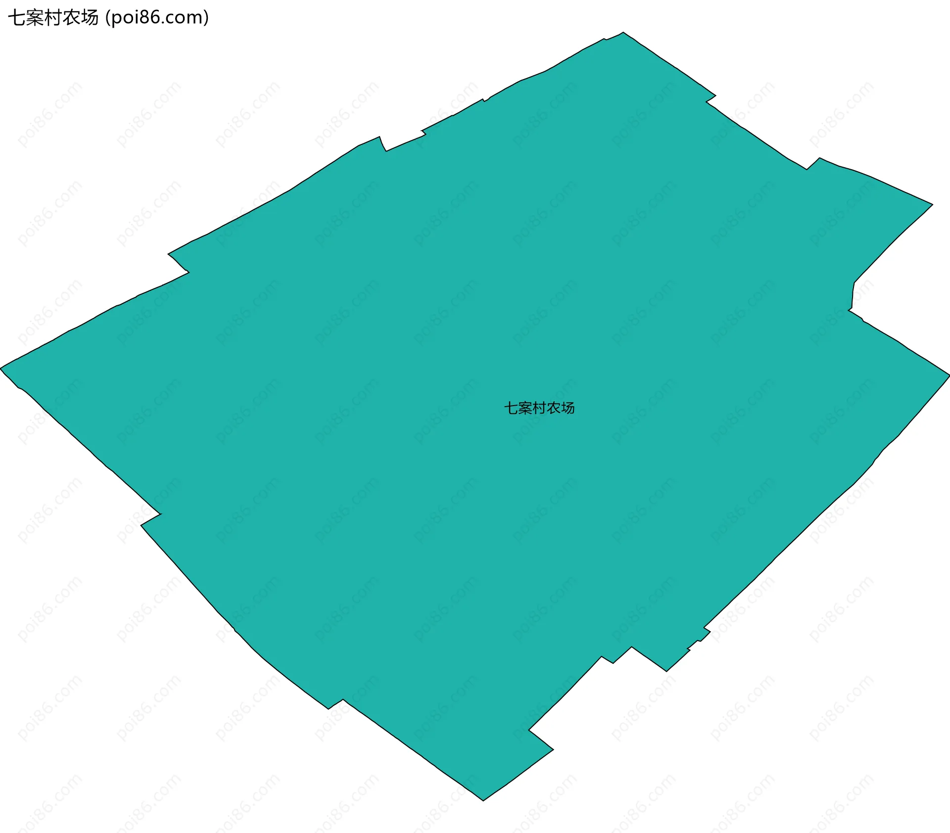 七案村农场边界地图