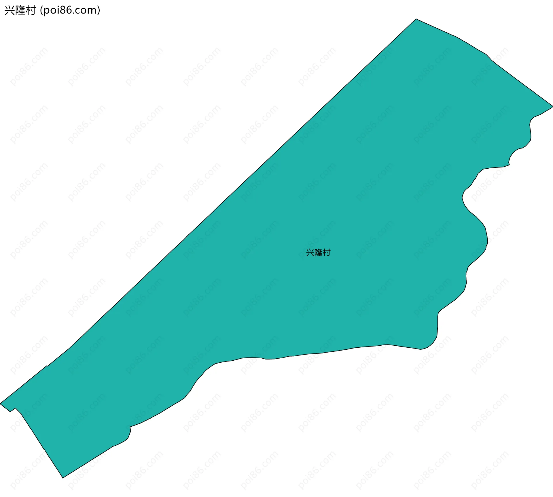 兴隆村边界地图