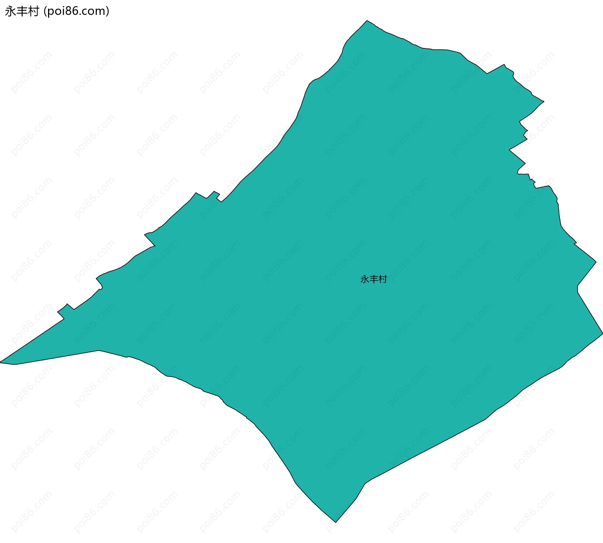 永丰村边界地图