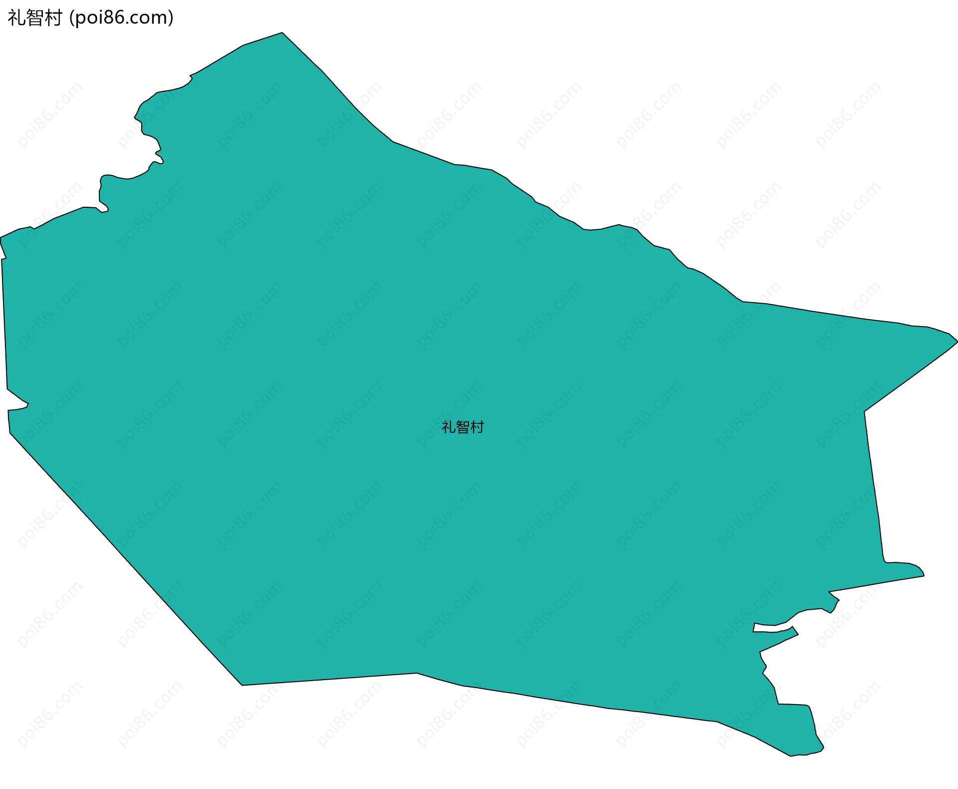 礼智村边界地图