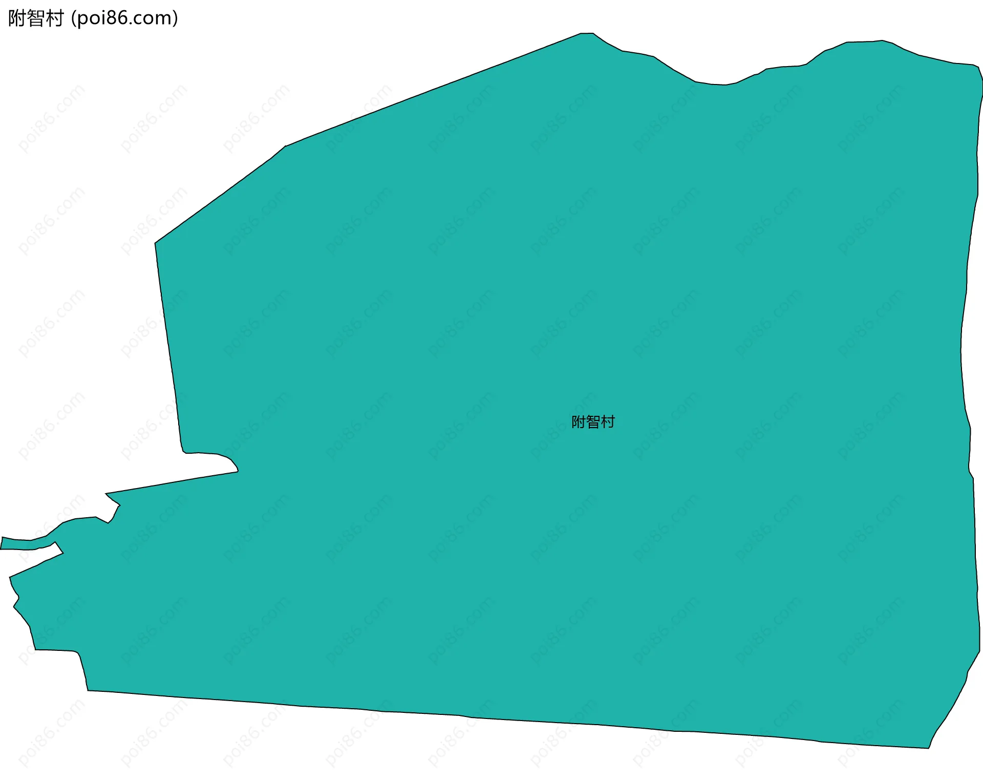 附智村边界地图