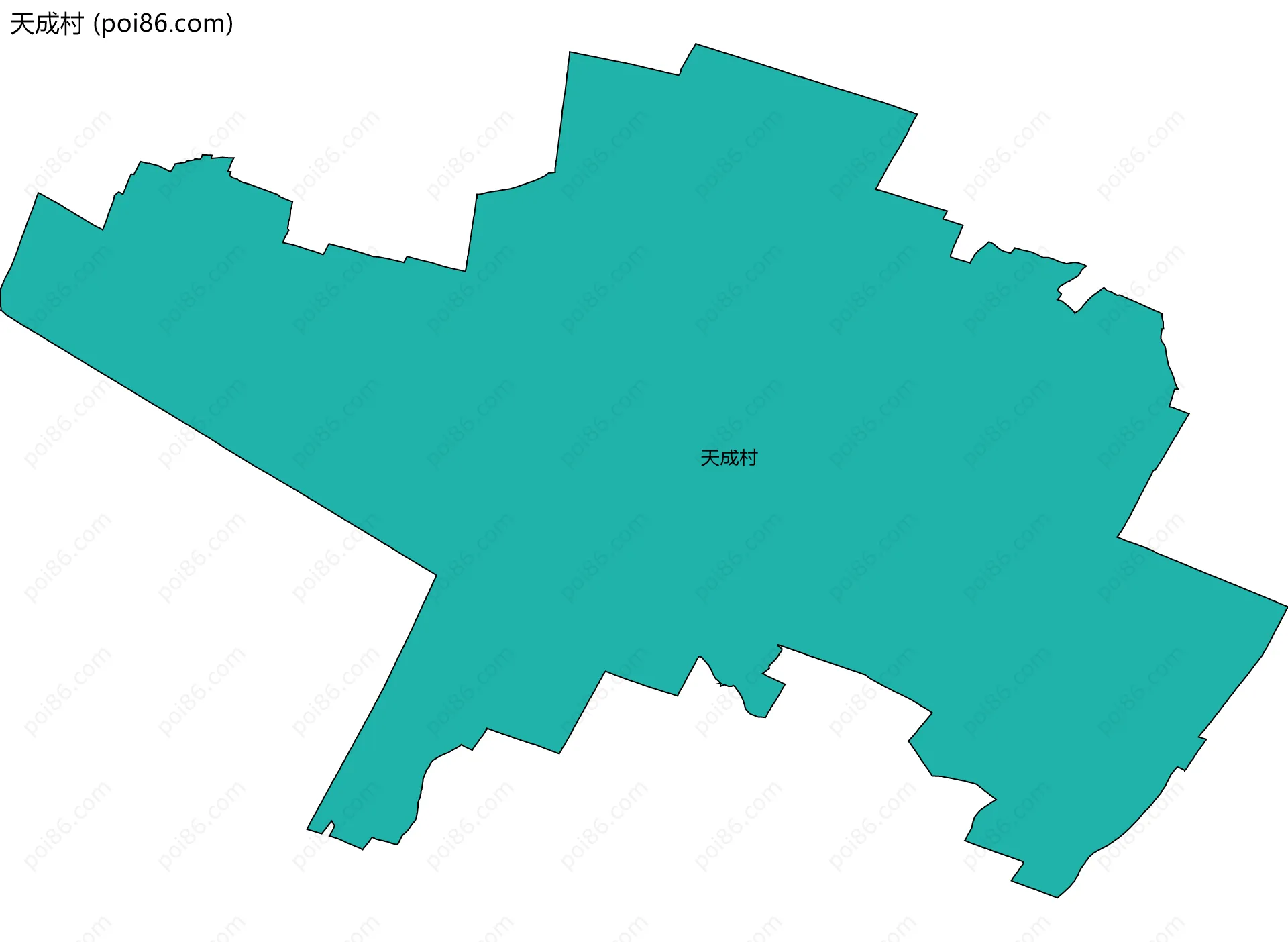 天成村边界地图