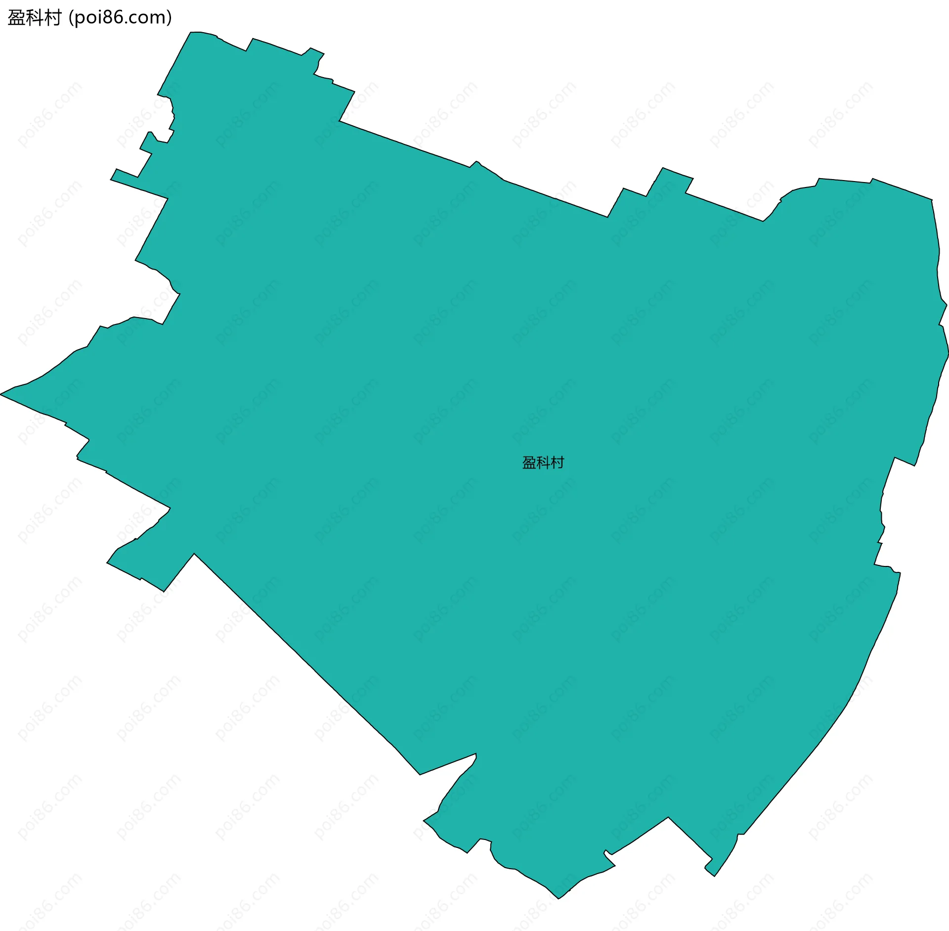 盈科村边界地图