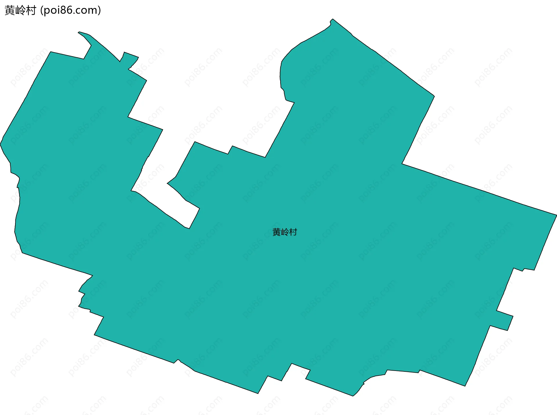 黄岭村边界地图