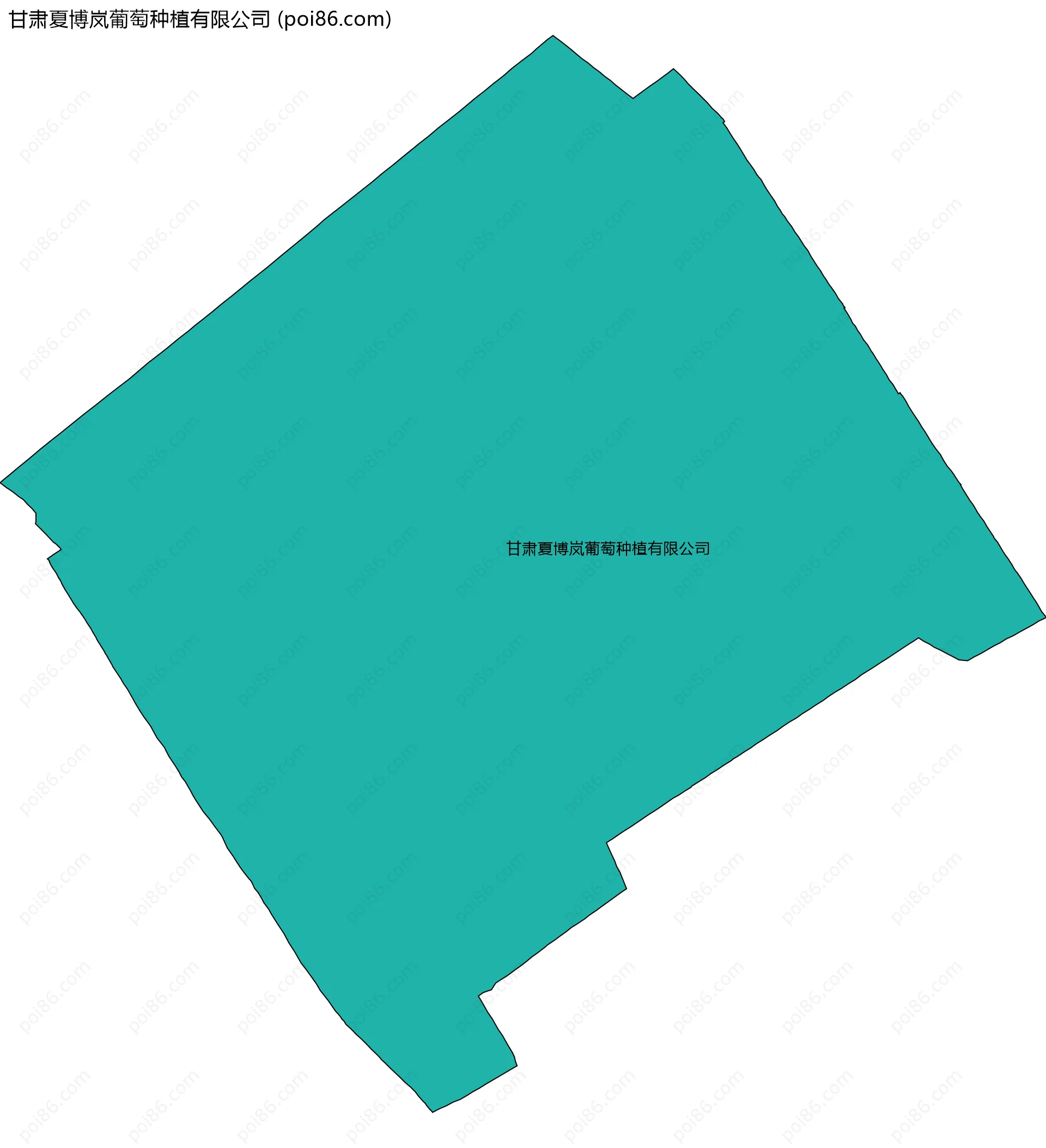 甘肃夏博岚葡萄种植有限公司边界地图