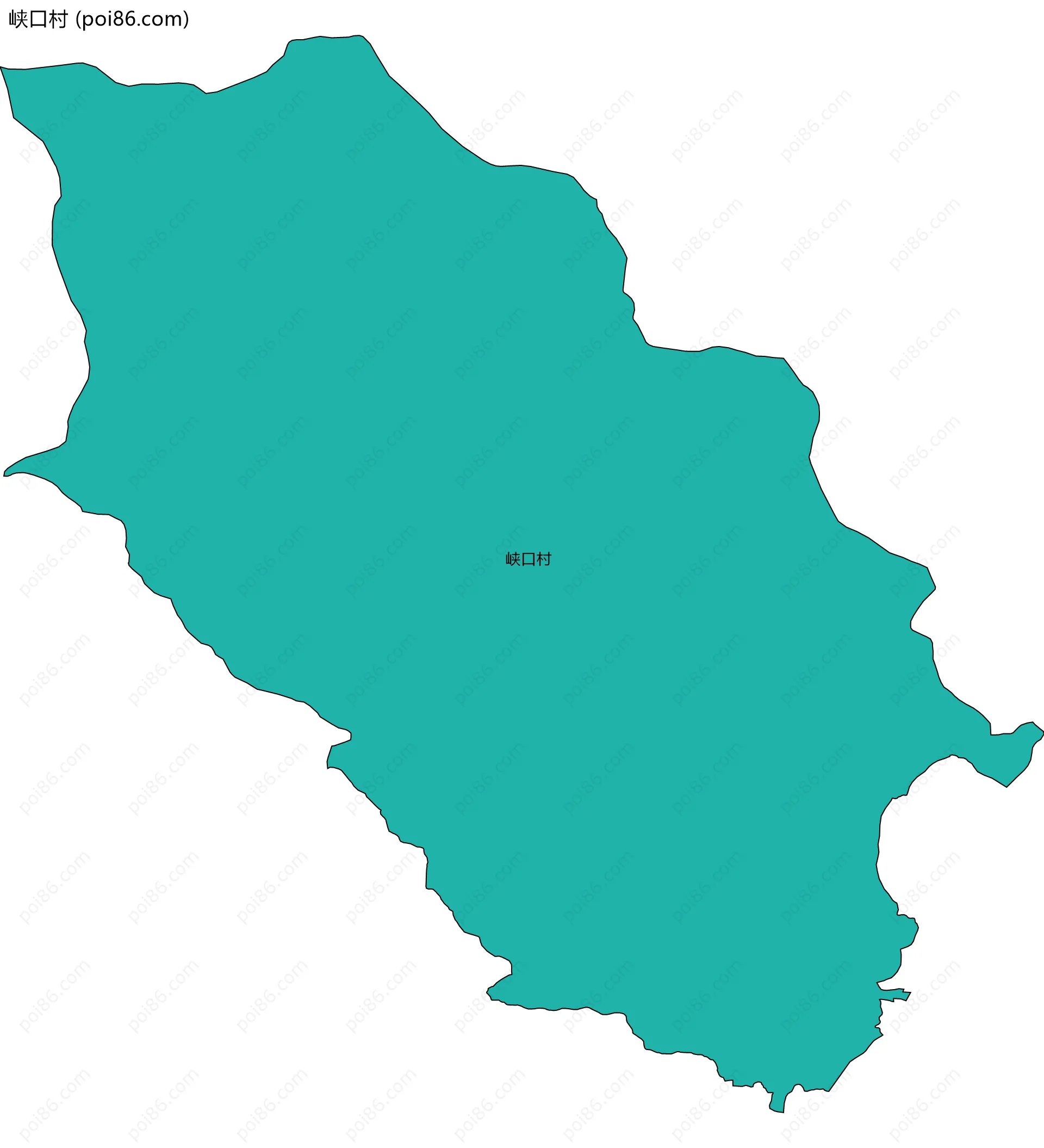 峡口村边界地图