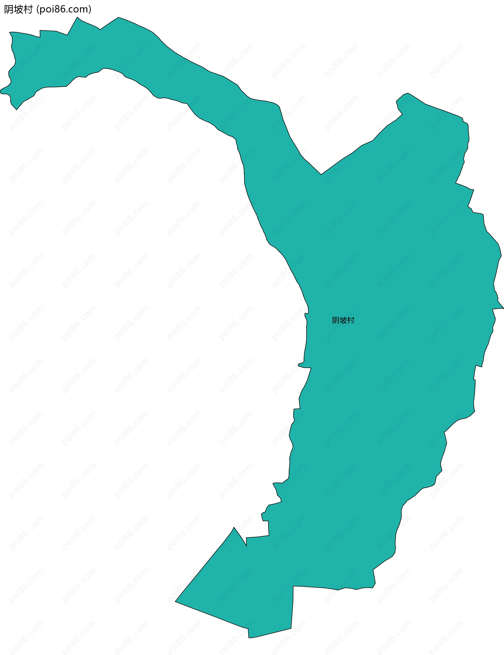 阴坡村边界地图