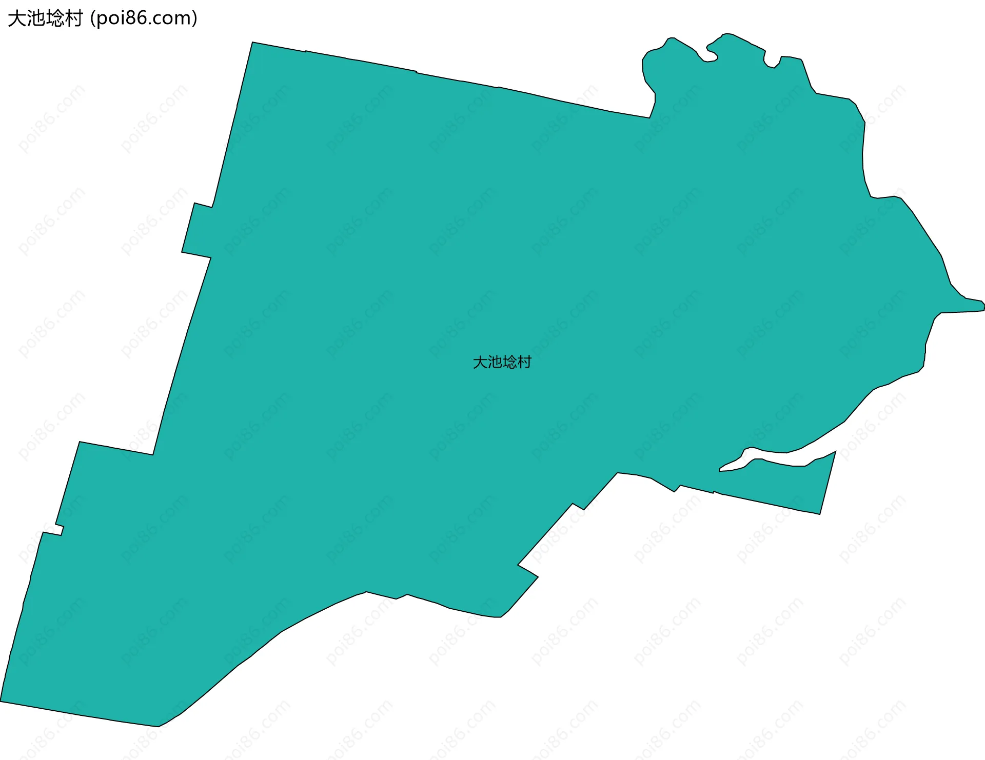 大池埝村边界地图