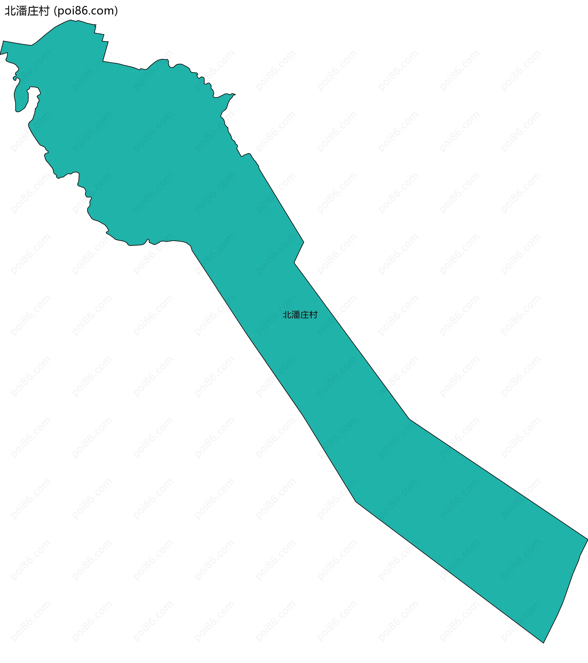北潘庄村边界地图