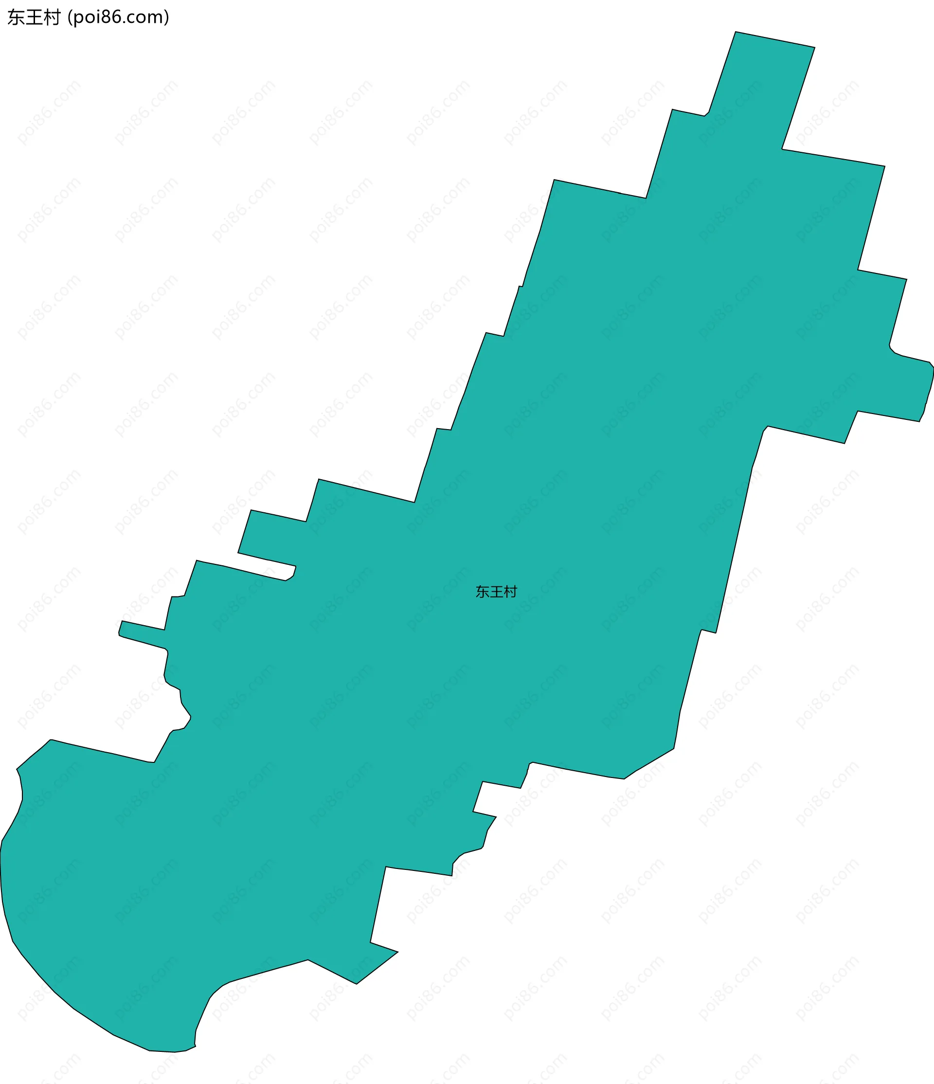东王村边界地图