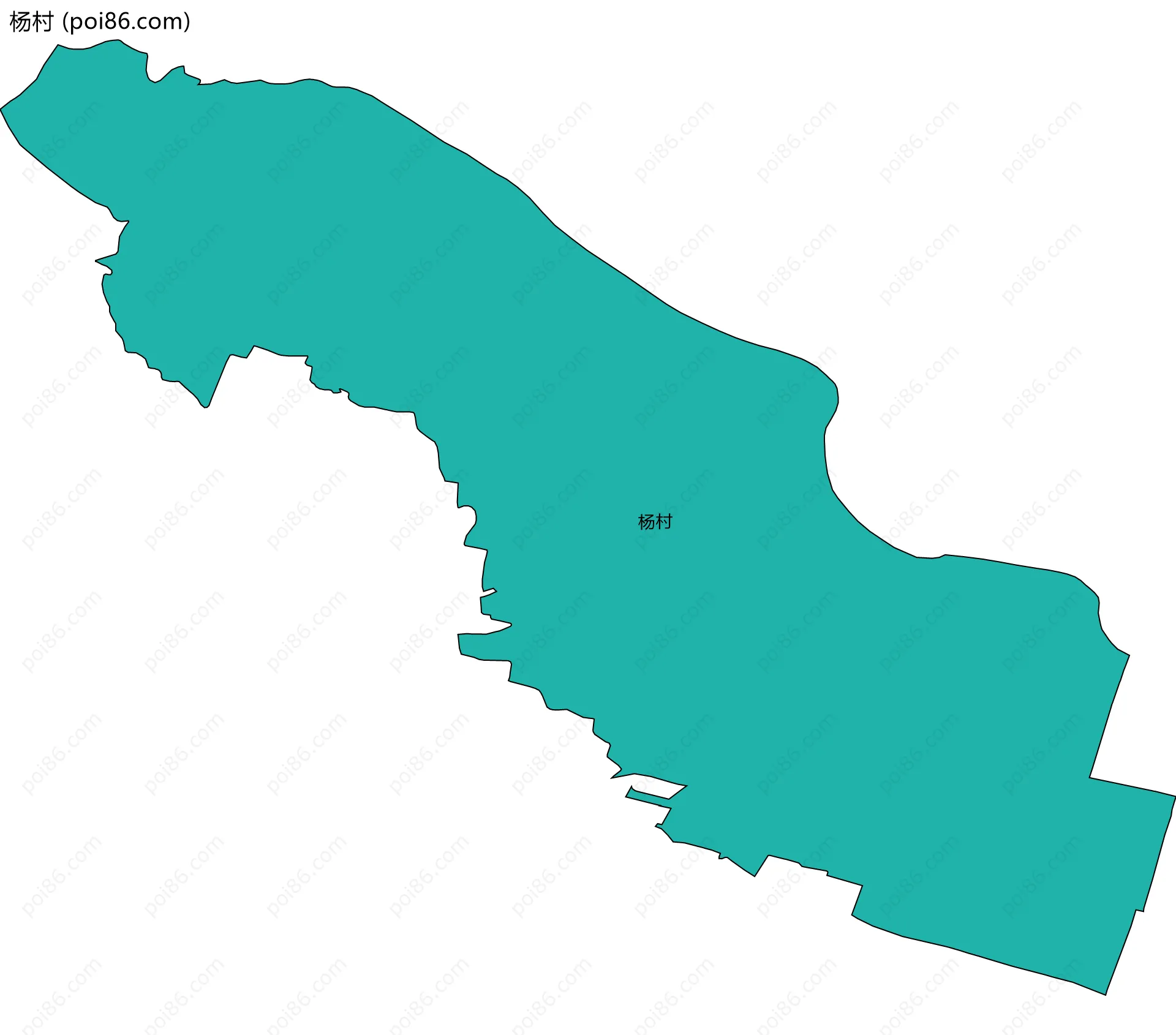 杨村边界地图