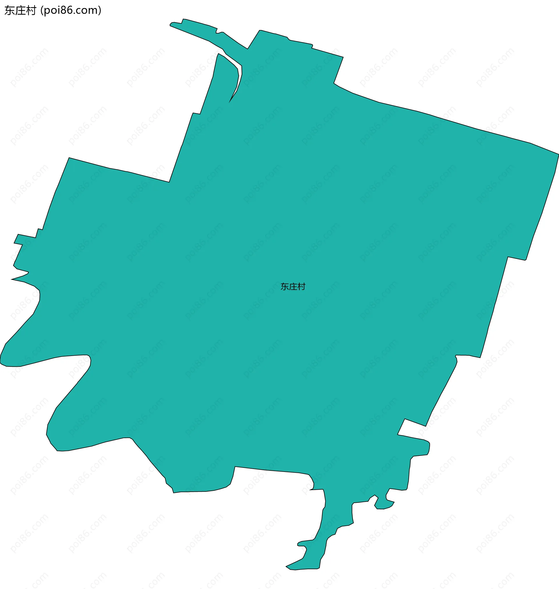 东庄村边界地图