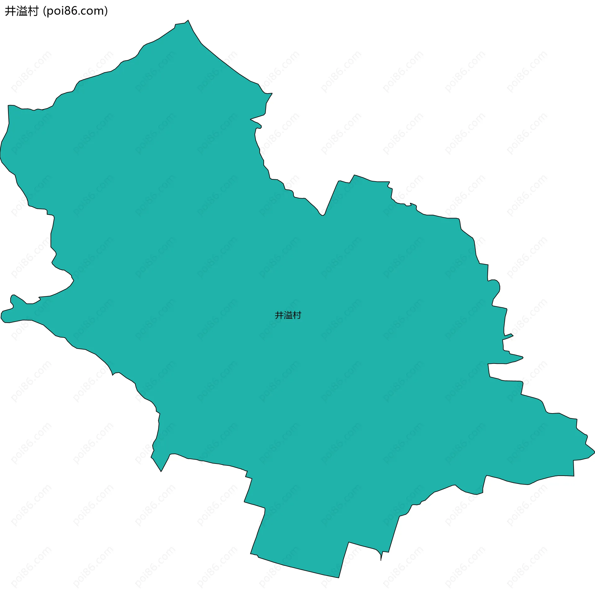 井溢村边界地图